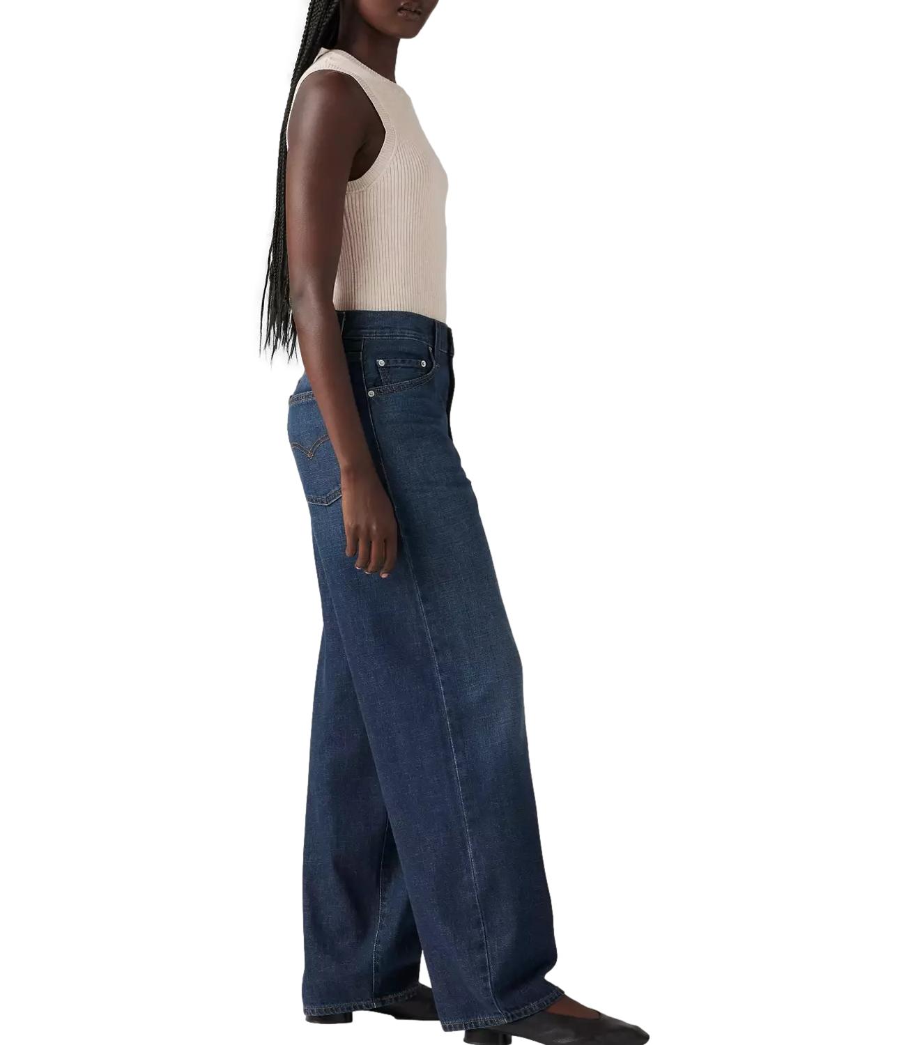 Jeans Baggy Dad blu scuro