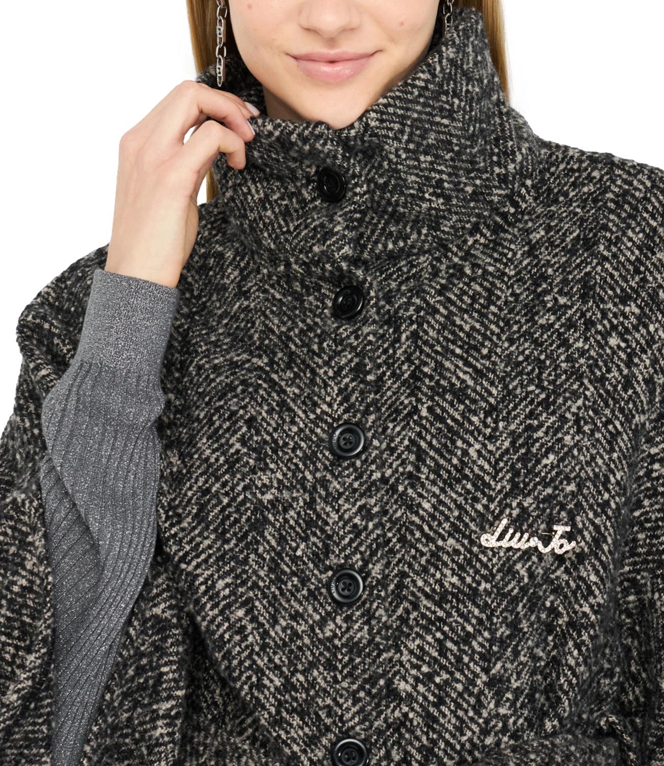 Liu Jo Poncho Bianco/Nero Donna