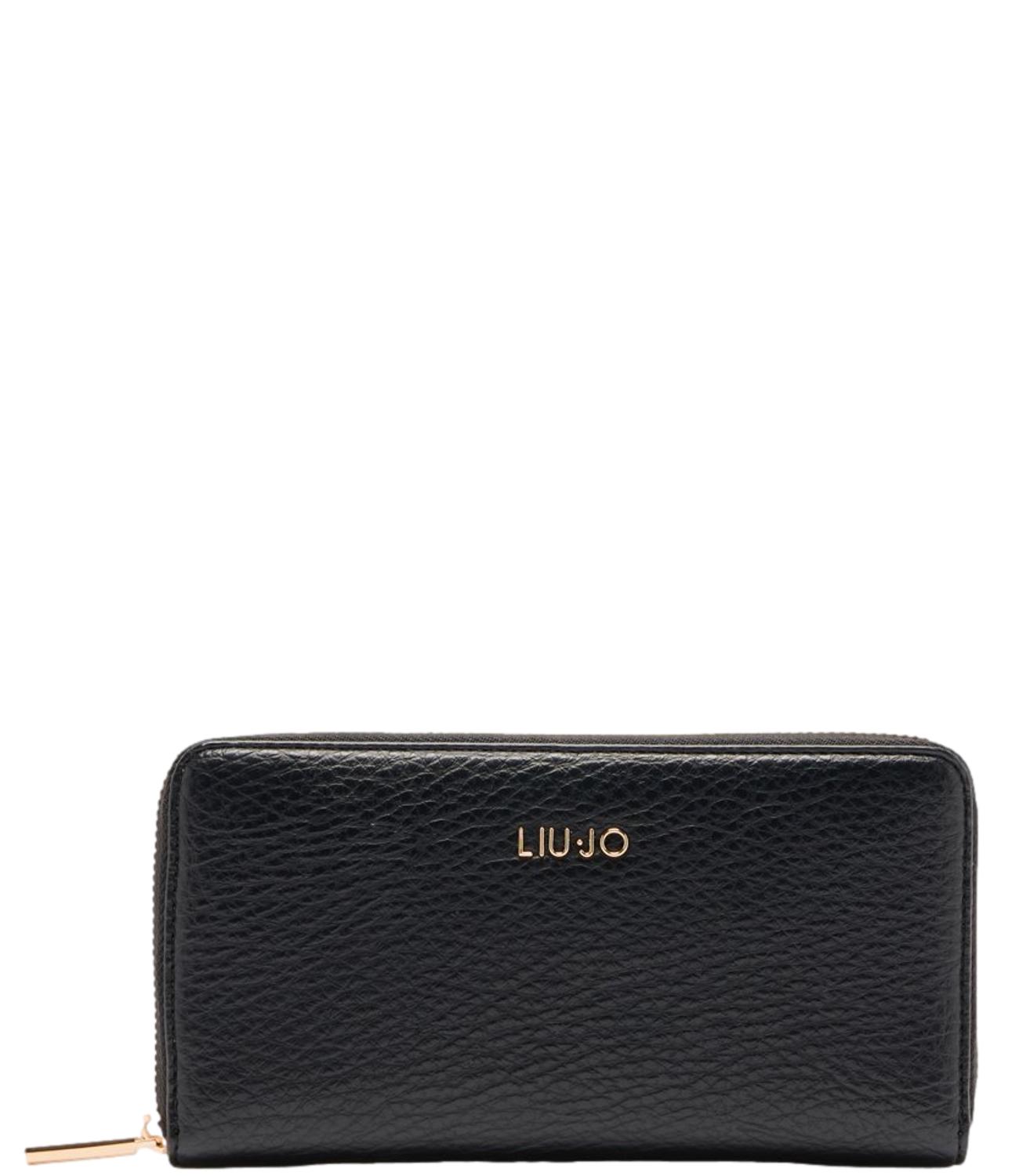 Liu Jo Portafogli Grande Zip Around Nero Donna