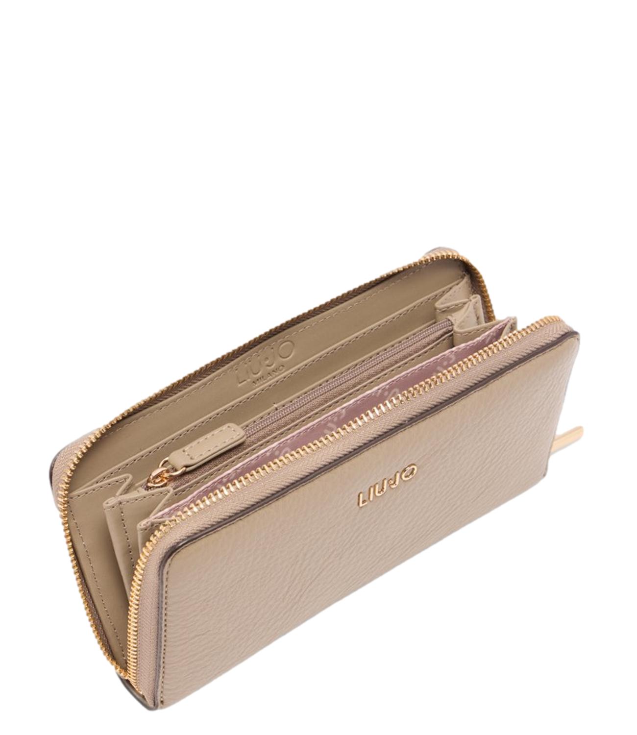 Liu Jo Portafogli Grande Zip Around Desert Taupe Donna