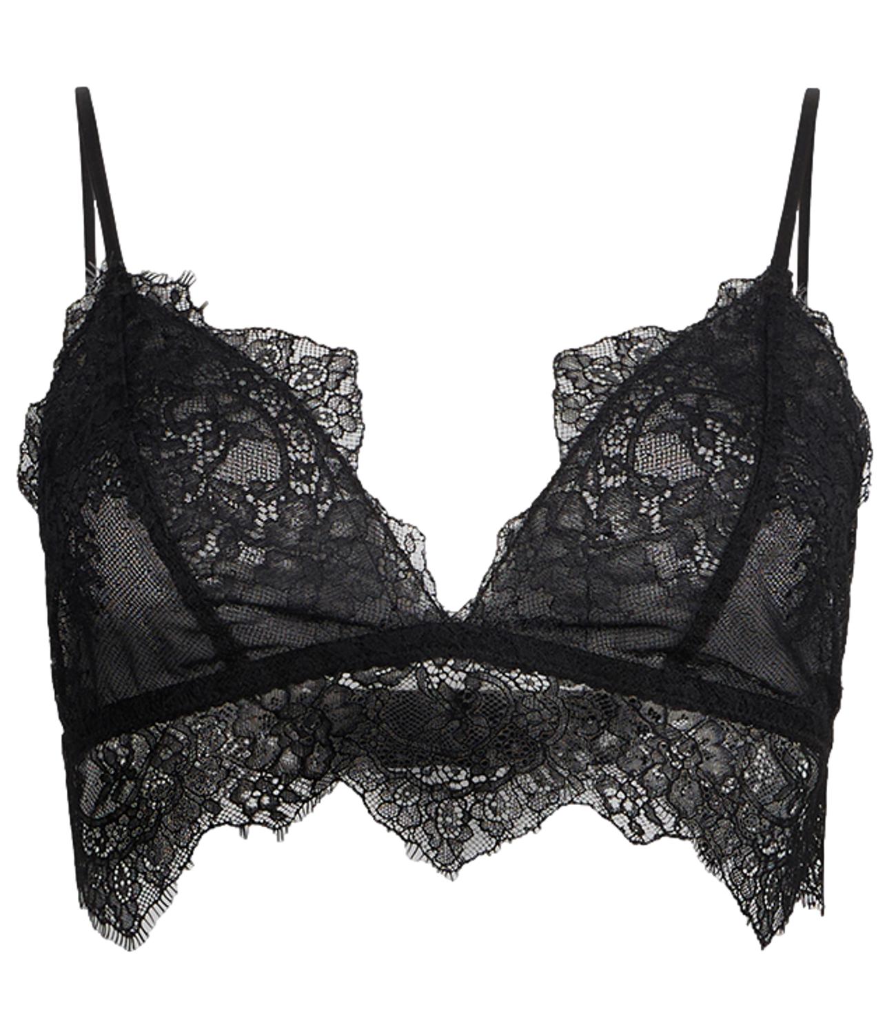 Liu Jo Bralette Pizzo Nero Donna