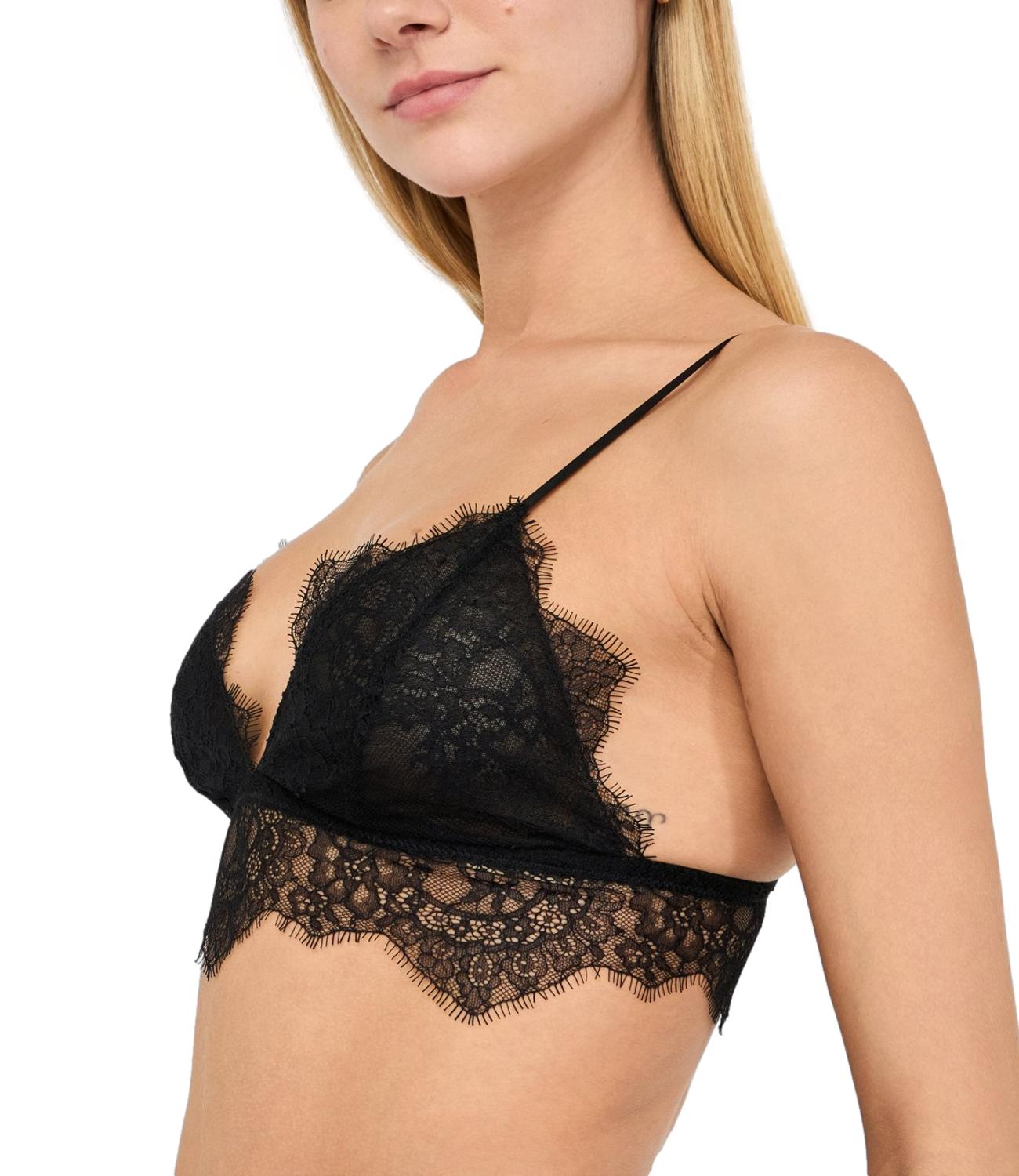 Liu Jo Bralette Pizzo Nero Donna