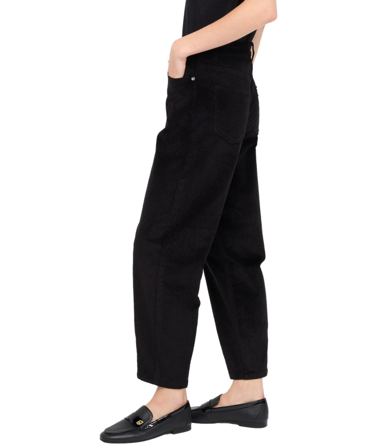 Liu Jo Pantalone Velluto Nero Donna
