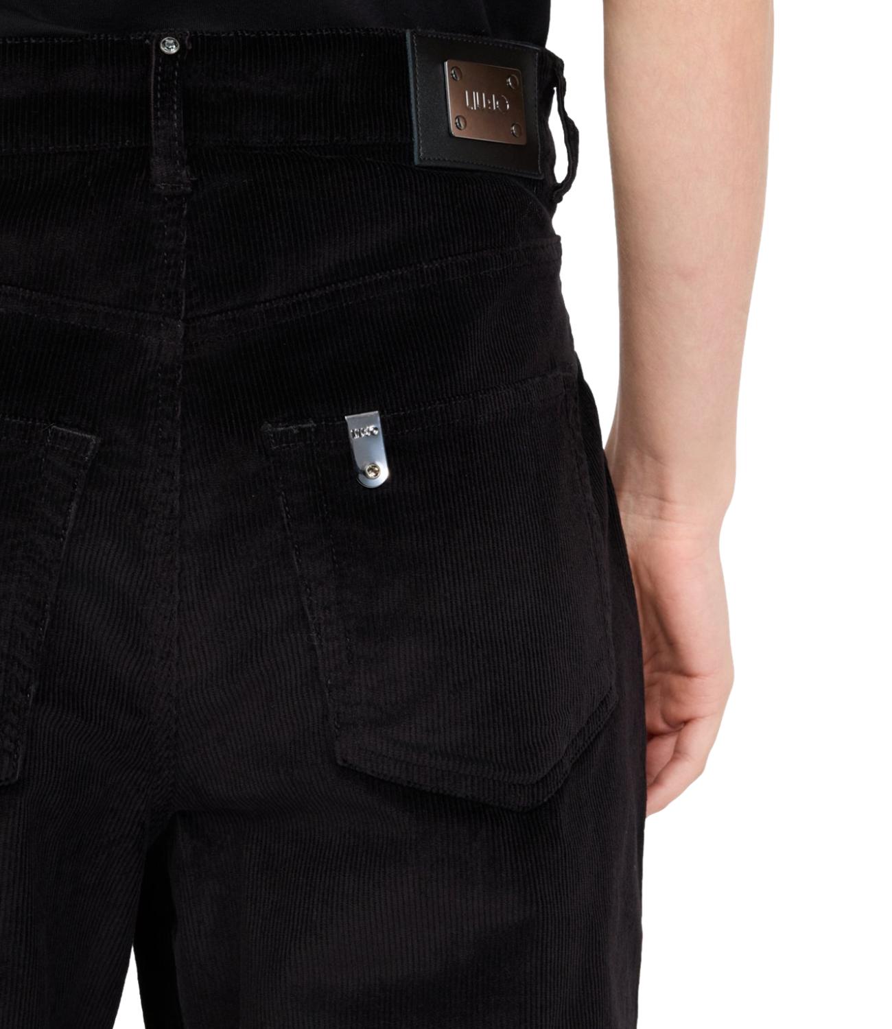 Liu Jo Pantalone Velluto Nero Donna