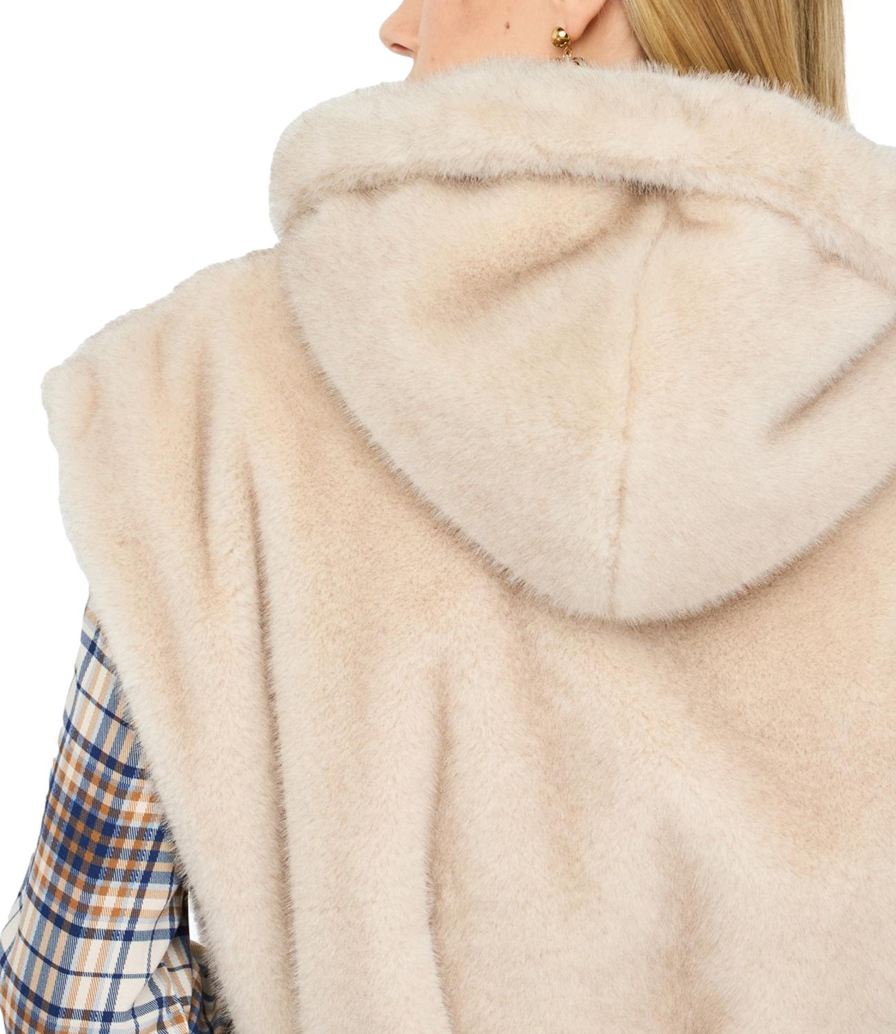 Liu Jo Gilet Pelliccia Natural Beige Donna