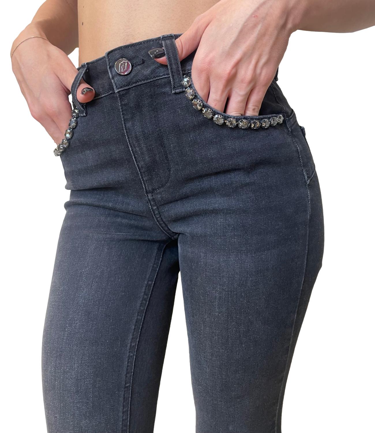 Liu Jo Jeans Flare Nero Donna