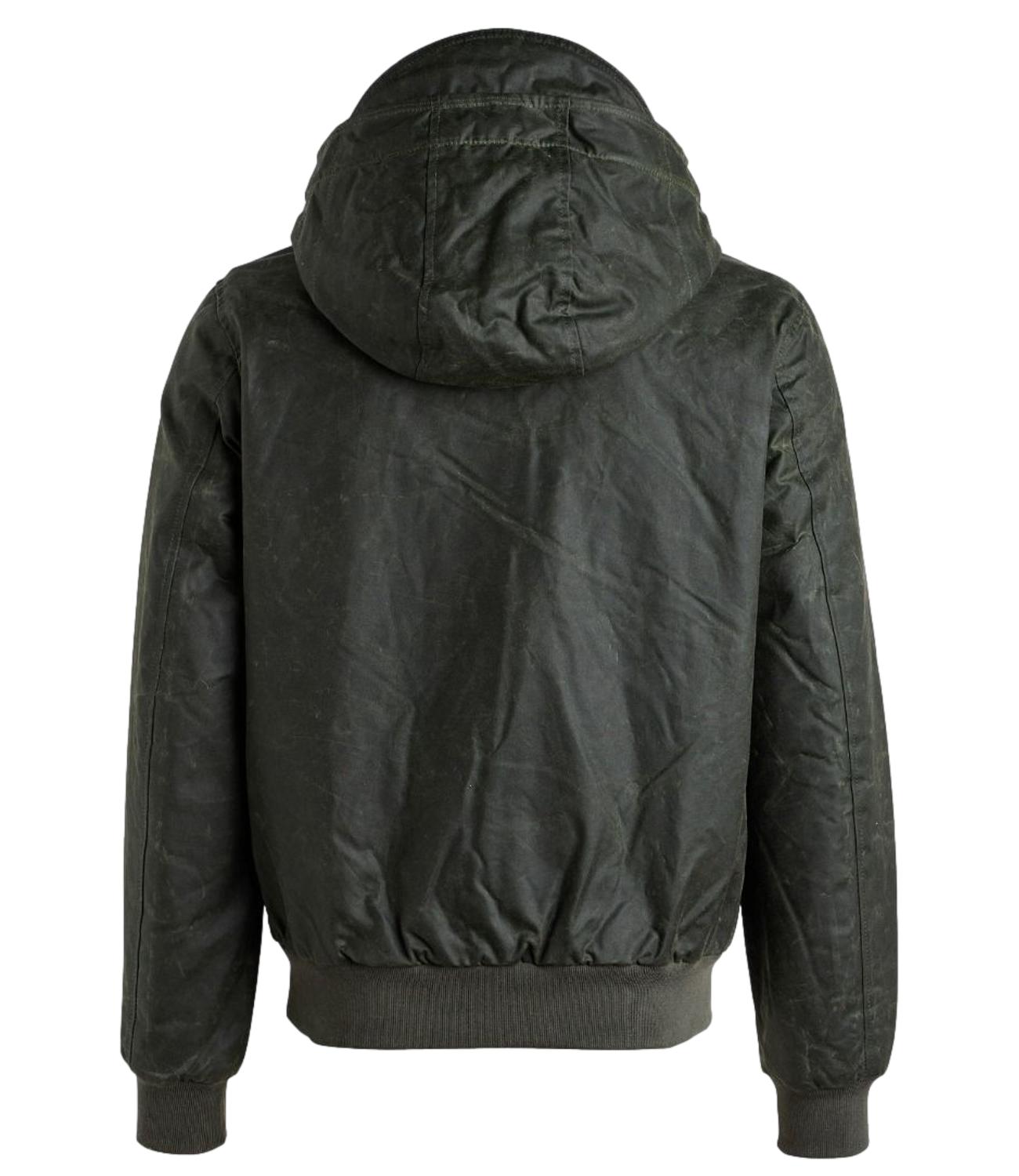 Bomber with Hood Dark green
