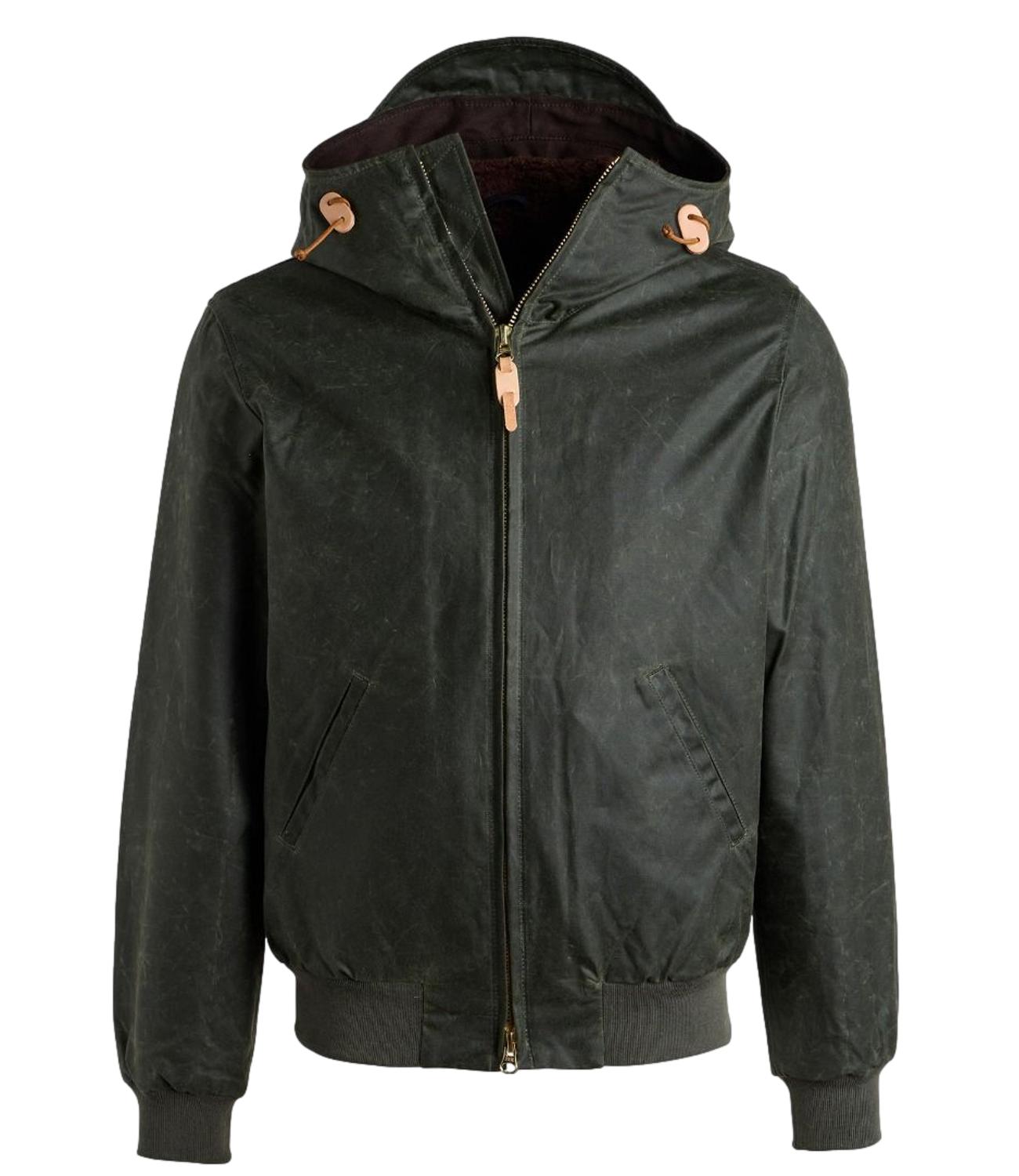 Bomber with Hood Dark green