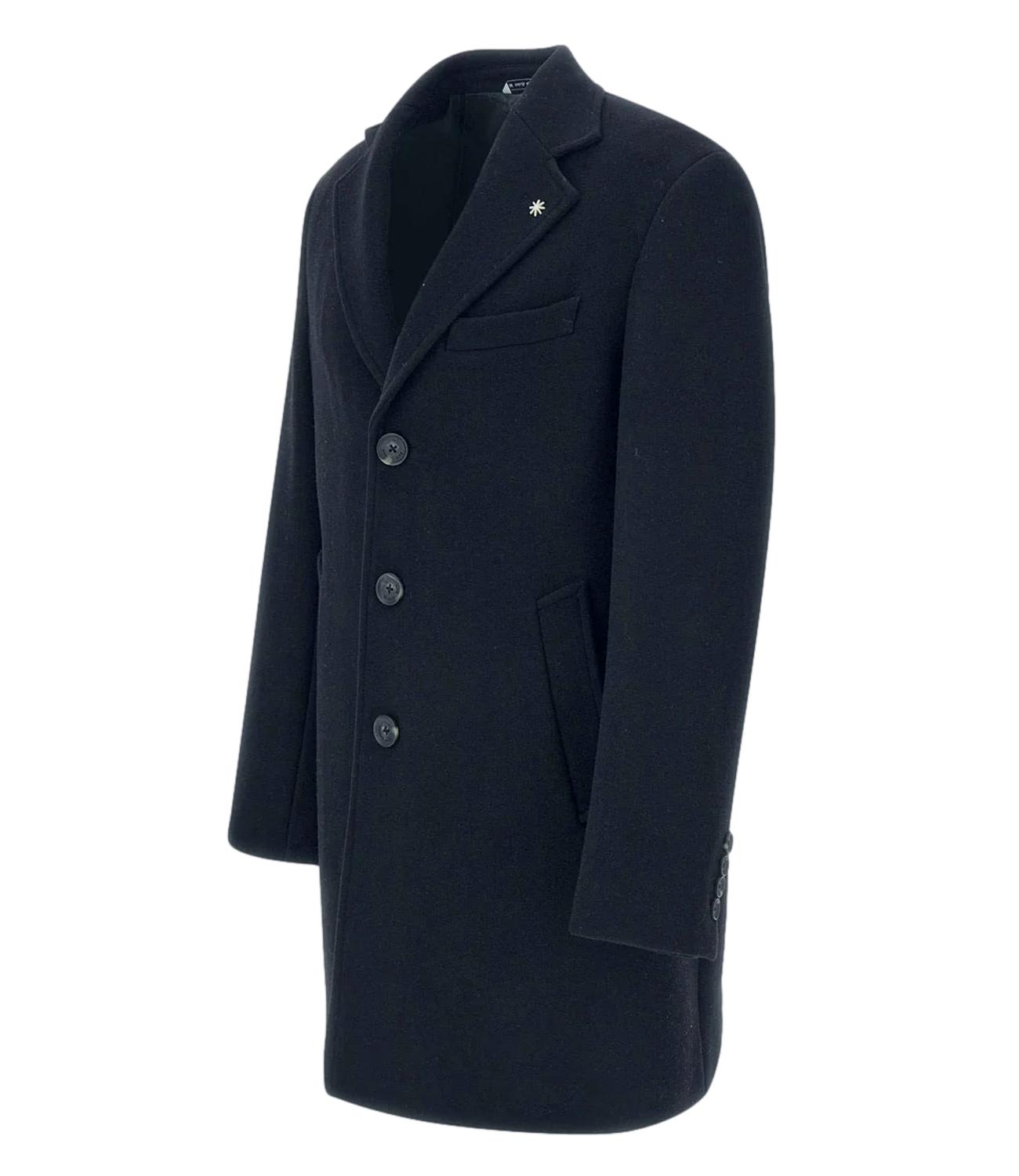 Cappotto blu lana