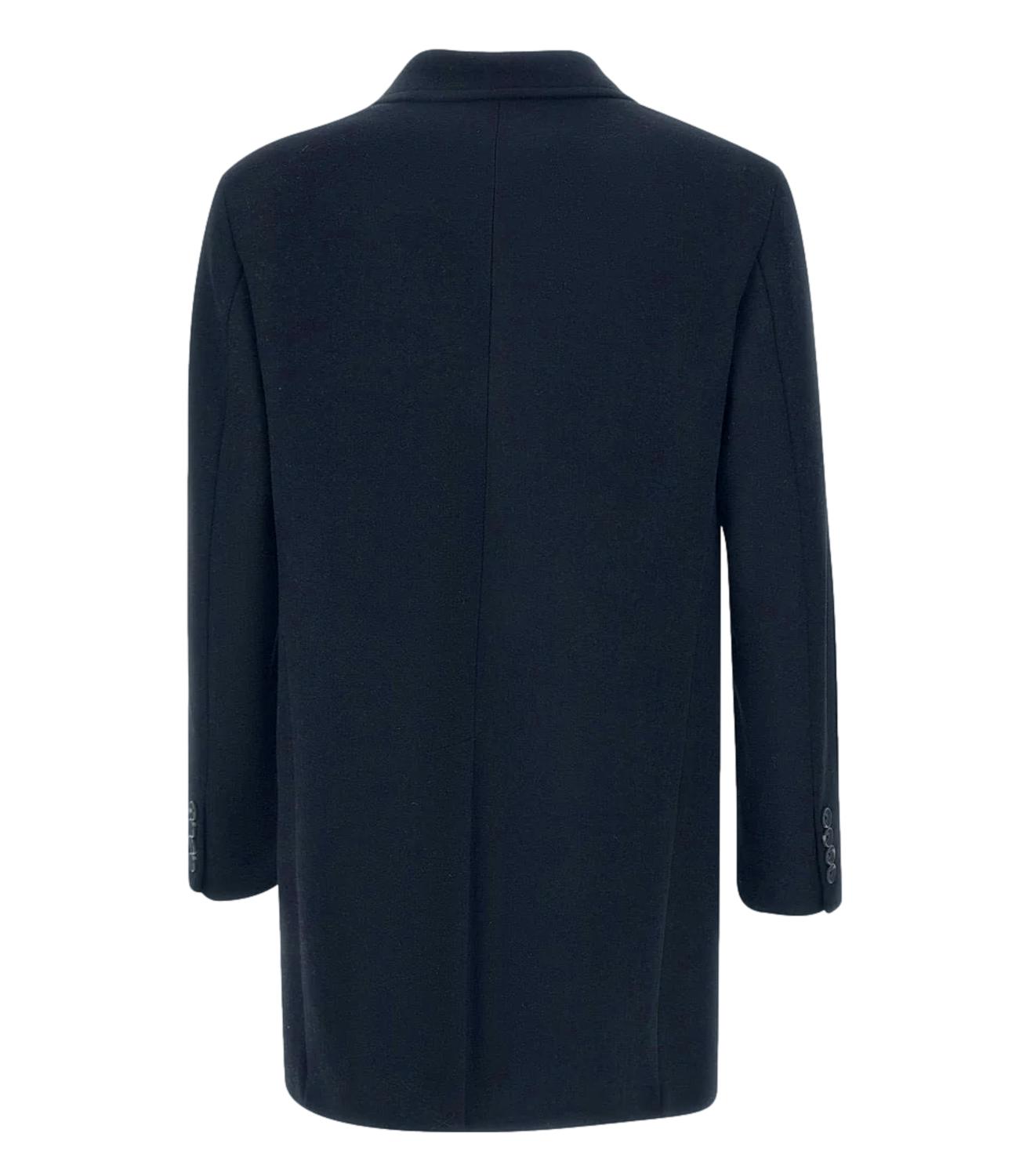 Cappotto blu lana