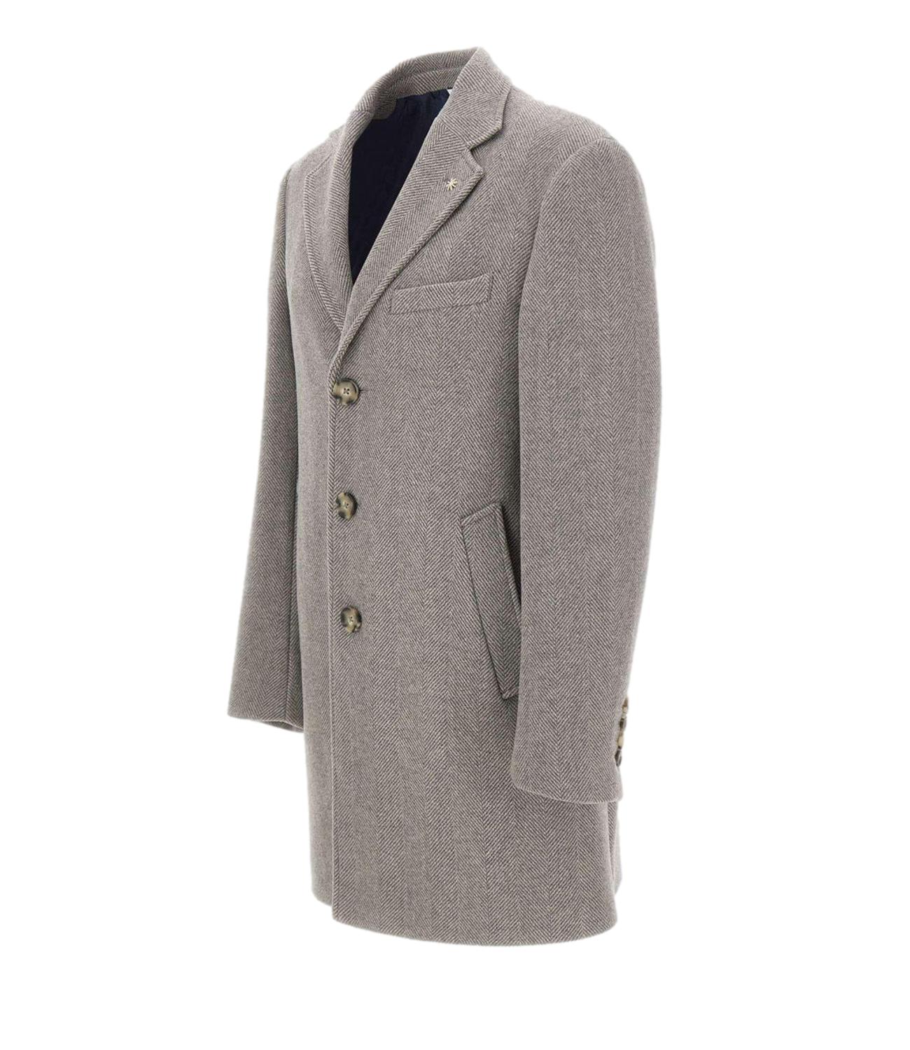 Cappotto grigio spigato