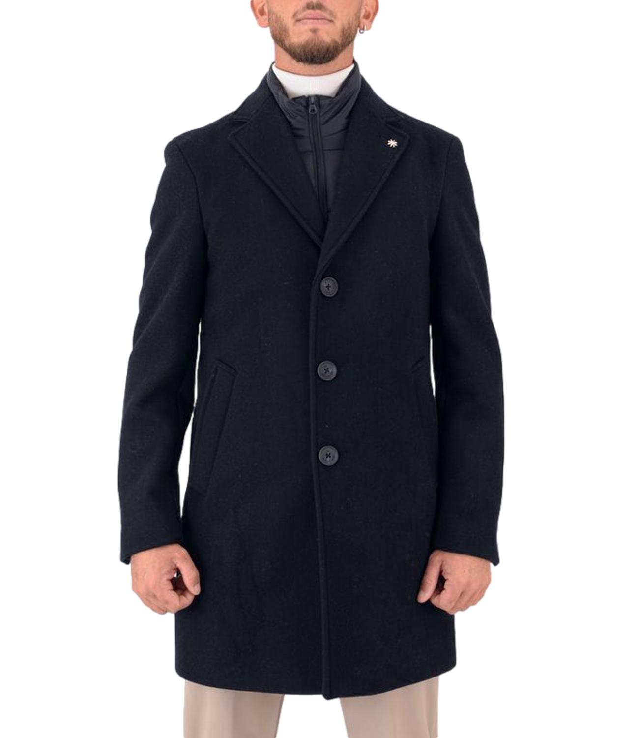 Cappotto Manuel Ritz blu scuro con gilet