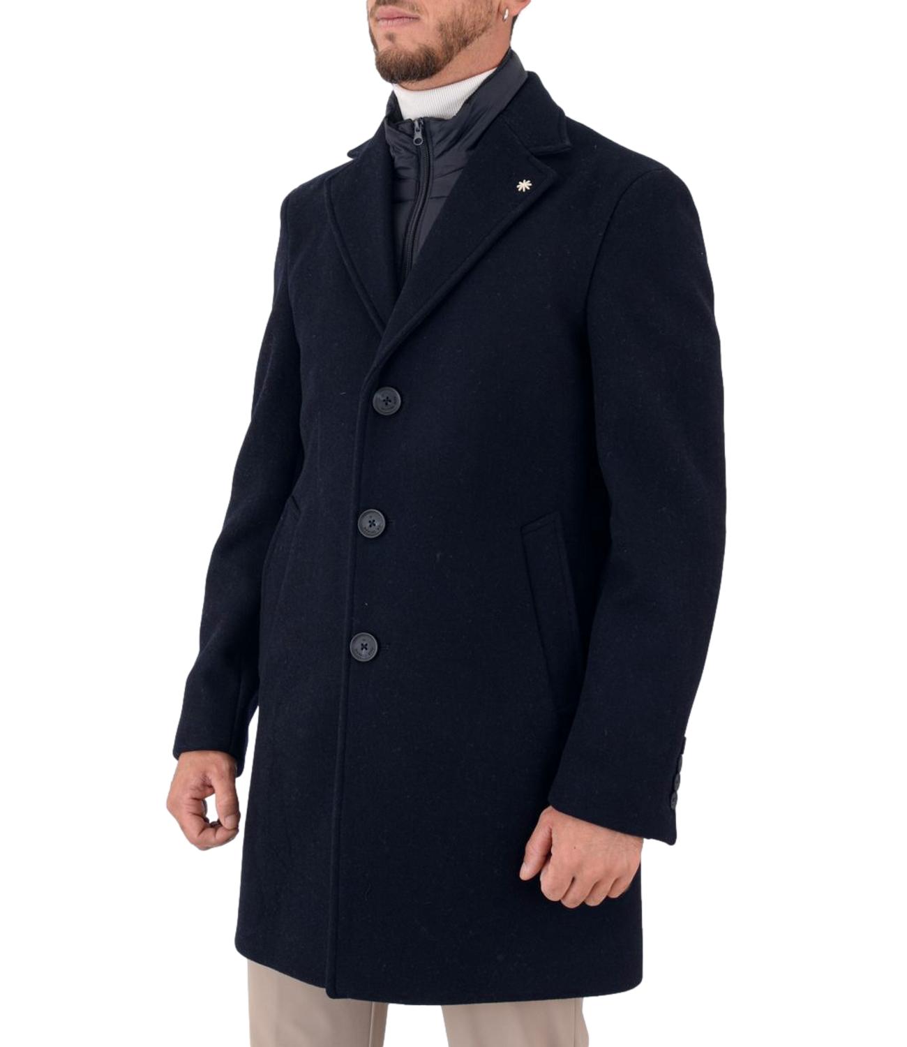 Cappotto Manuel Ritz blu scuro con gilet