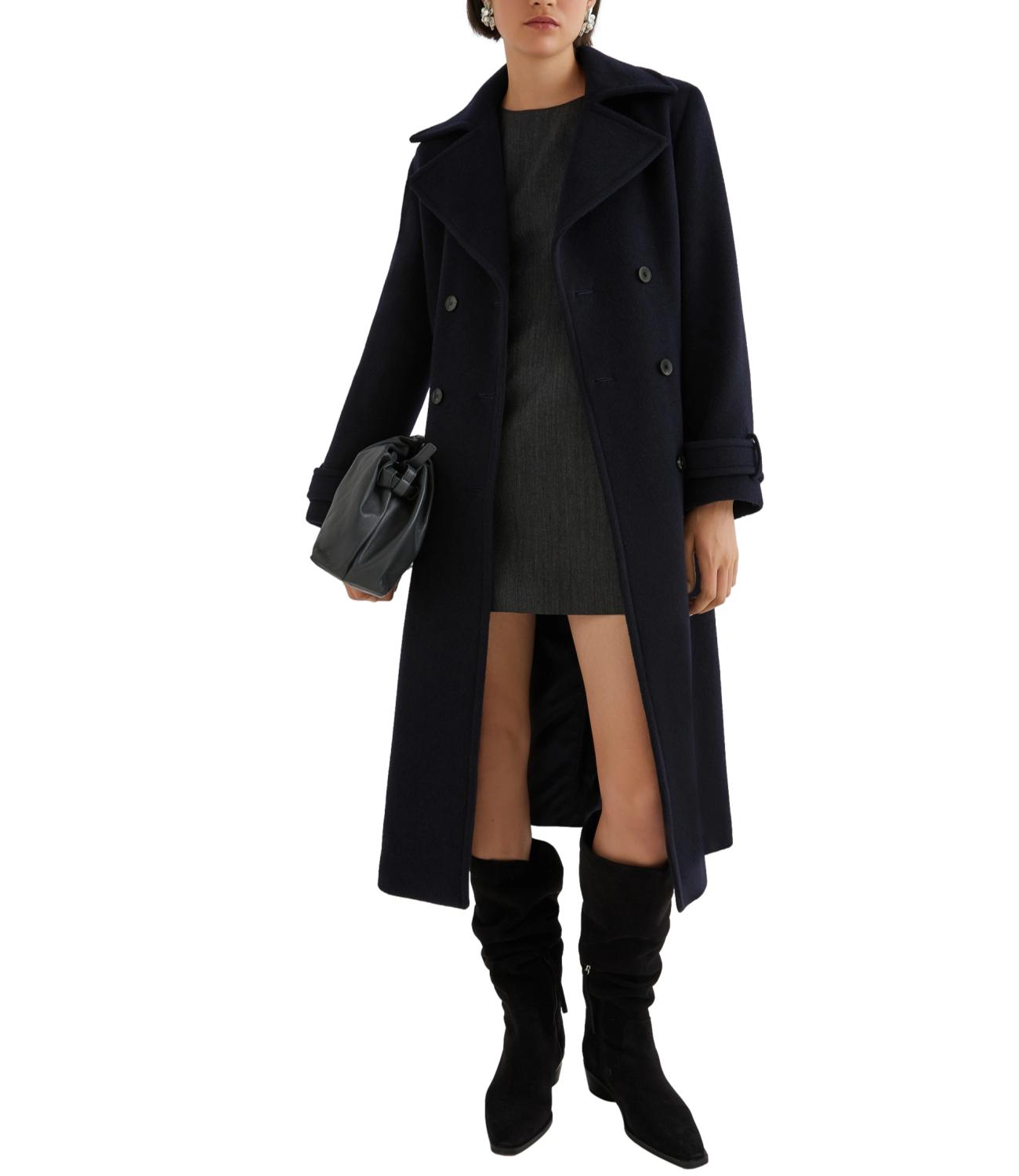 Marella Cappotto Balcone Navy Donna
