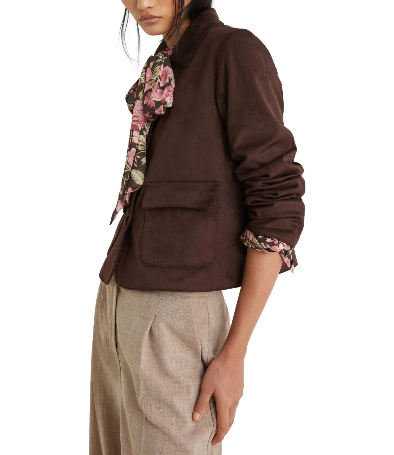 Marella Giacca Fiorire Cioccolato Donna