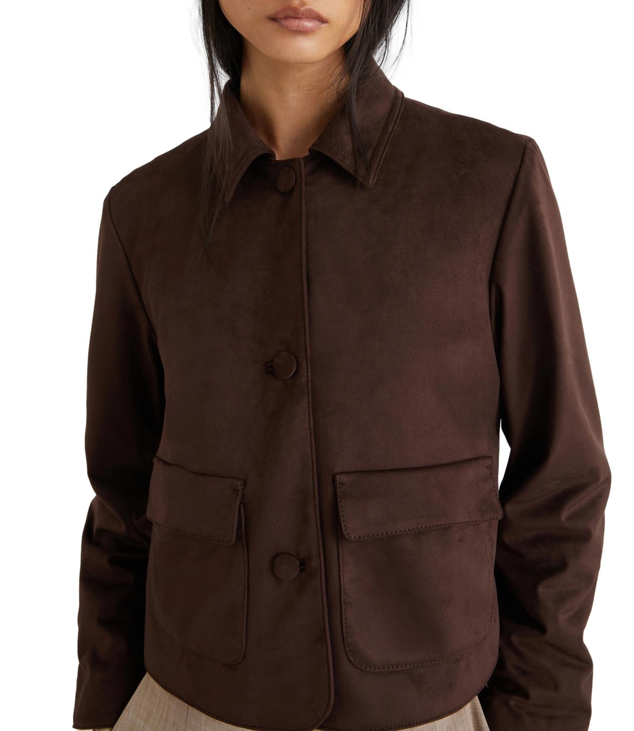 Marella Giacca Fiorire Cioccolato Donna