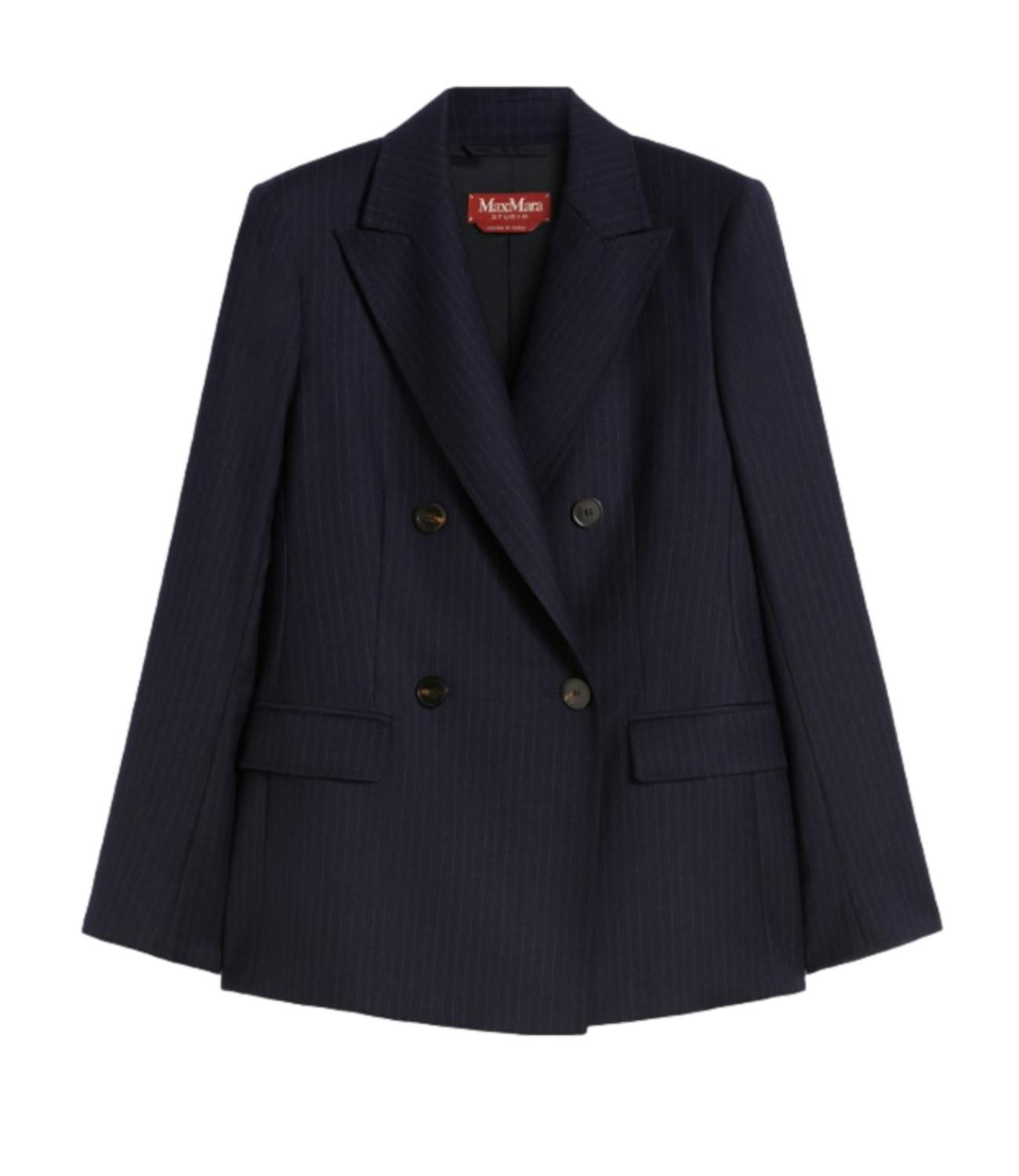 Max Mara Studio giacca Pucci blu gessata