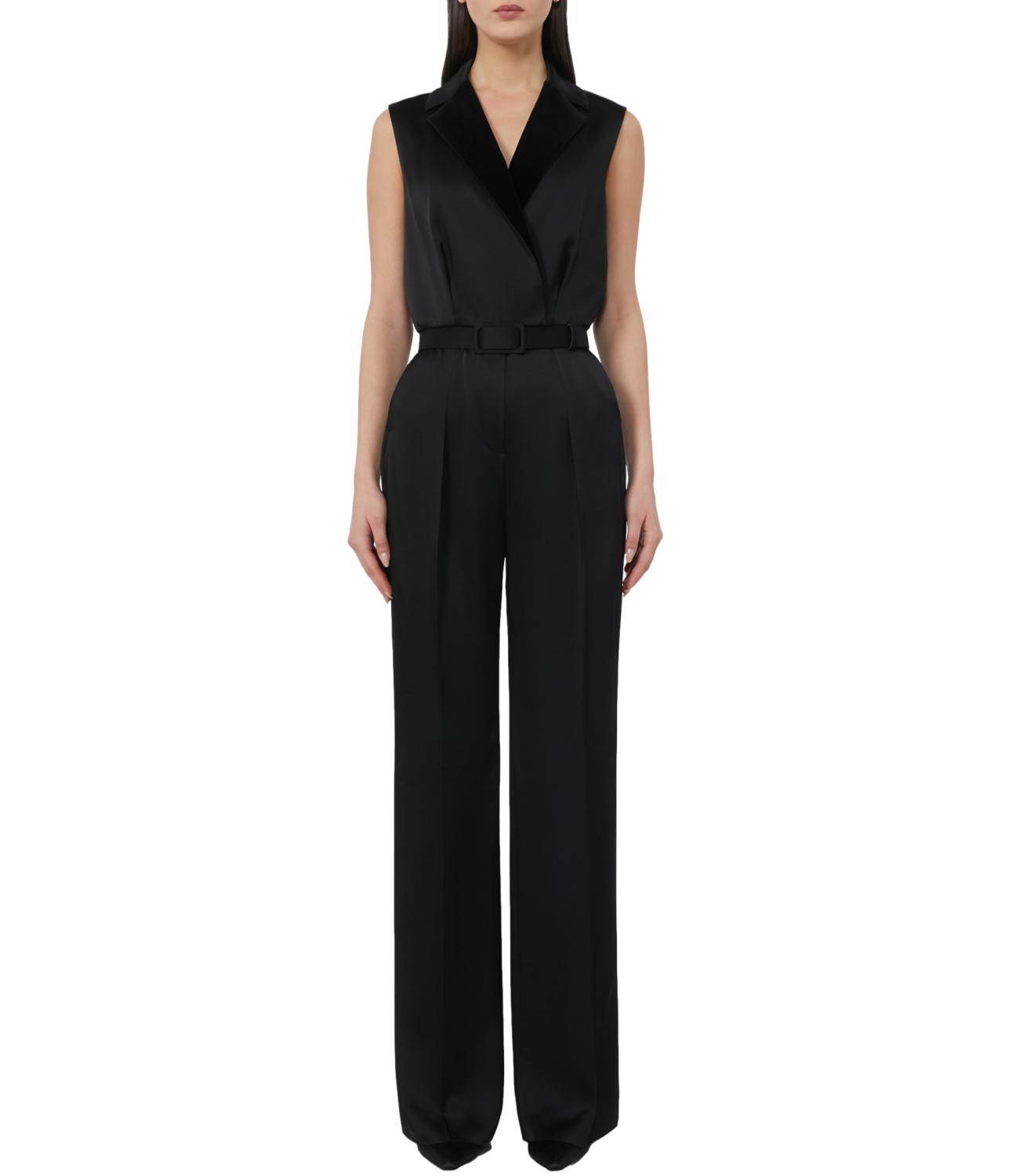 Max Mara Studio Tuta Scalata Nero Donna