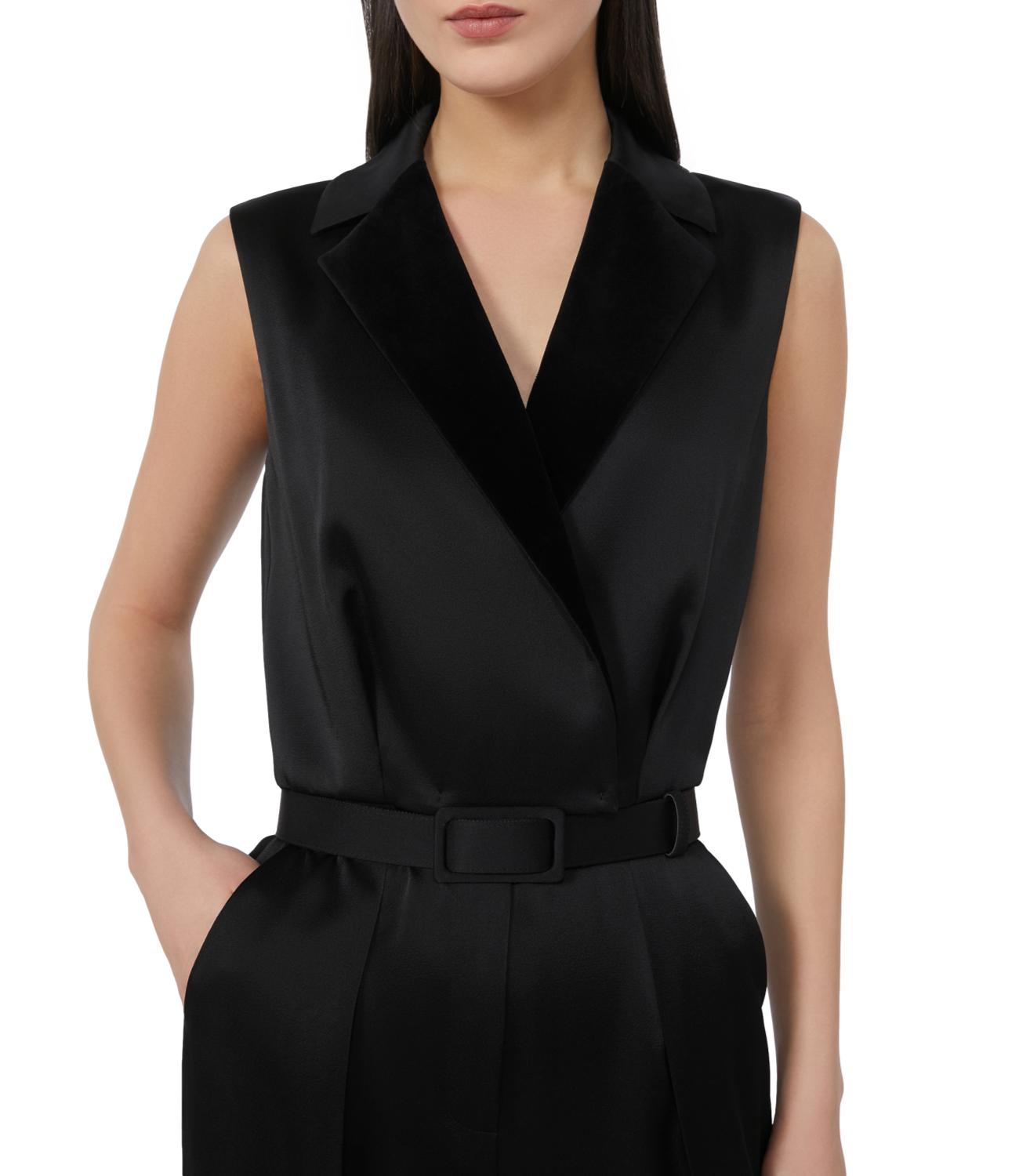 Max Mara Studio Tuta Scalata Nero Donna