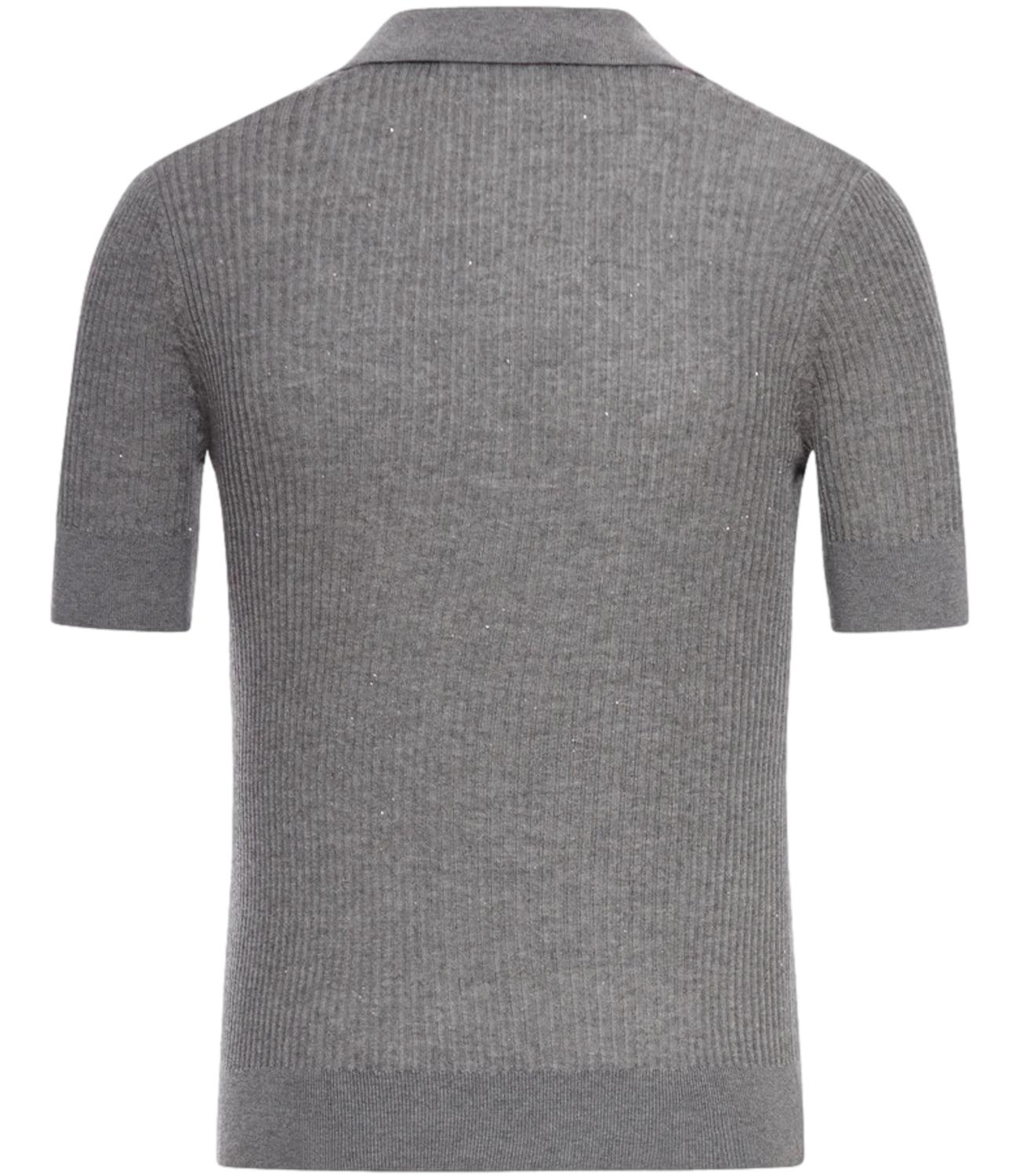 Max Mara Studio Maglia Polo UBERTA Grey Donna