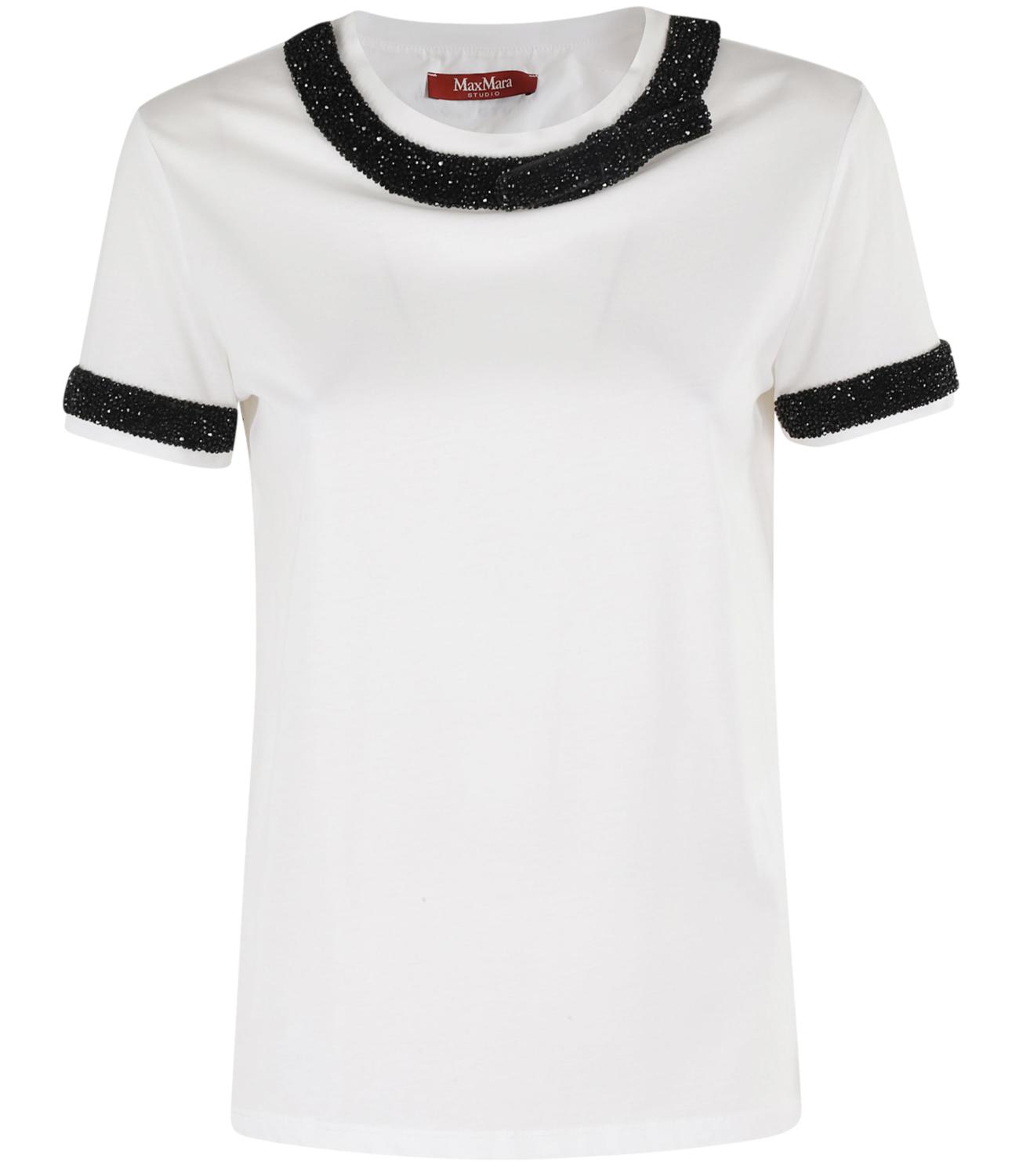 Max Mara Studio T-shirt Pontile Bianco Donna