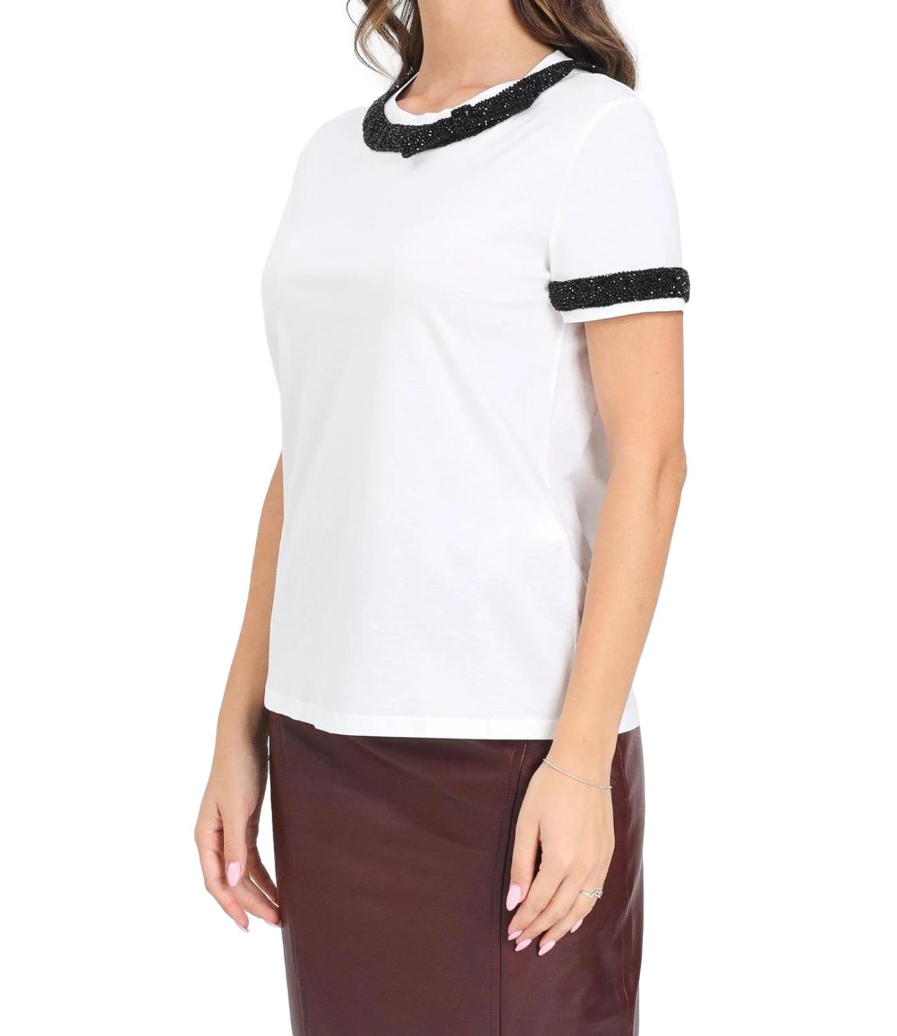 Max Mara Studio T-shirt Pontile Bianco Donna