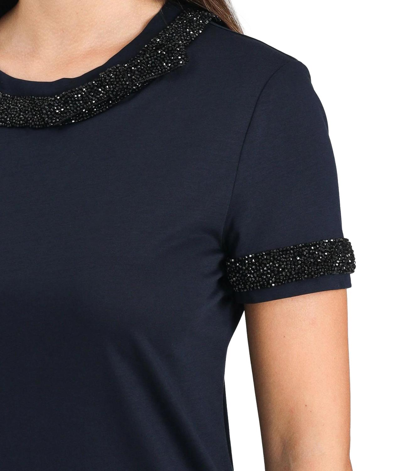 Max Mara Studio T-shirt Pontile Blu Donna
