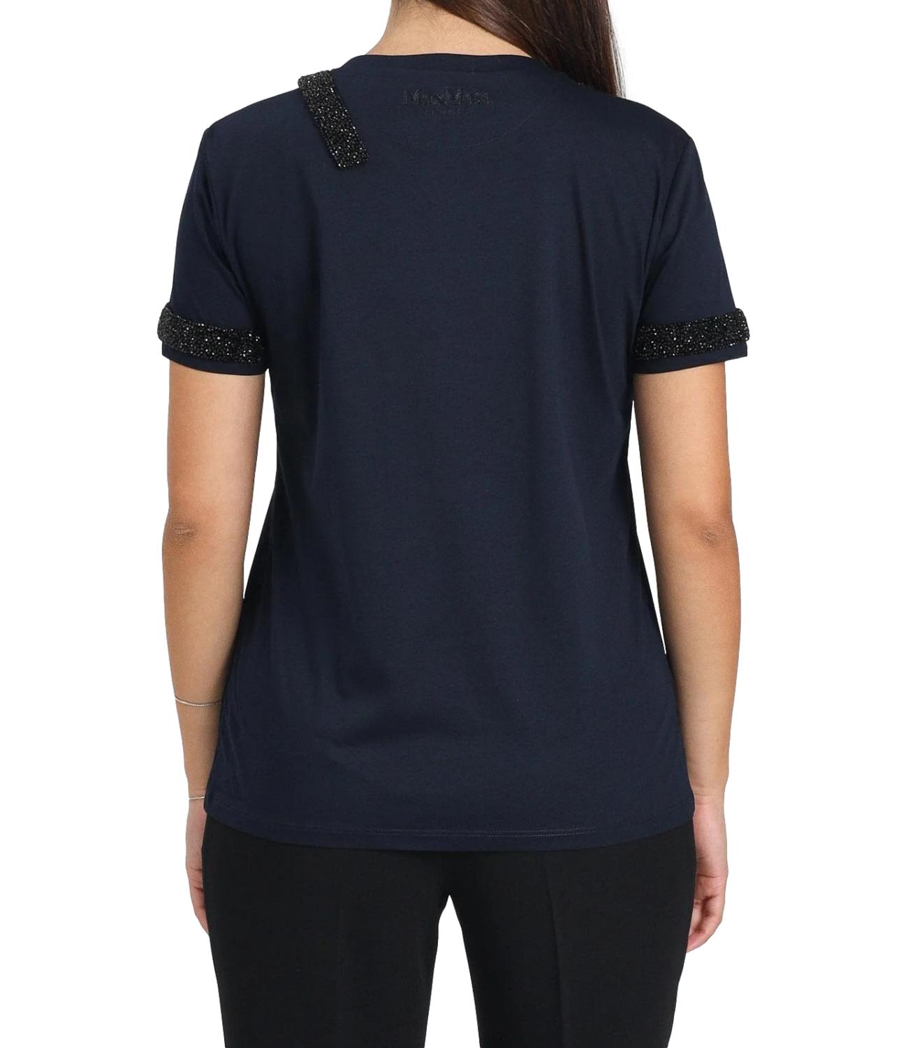 Max Mara Studio T-shirt Pontile Blu Donna