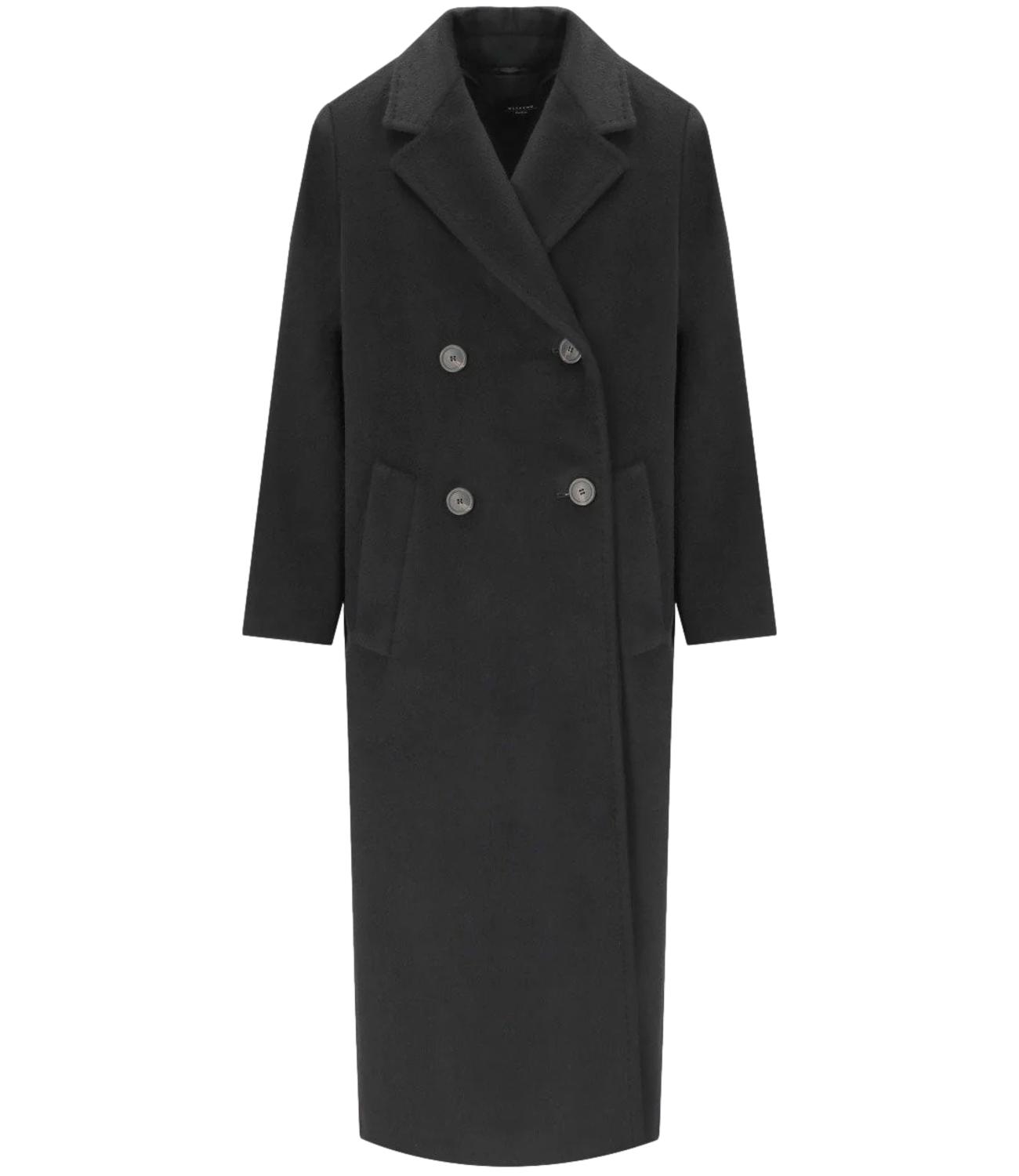 Max Mara Weekend Cappotto Zufolo Nero Donna