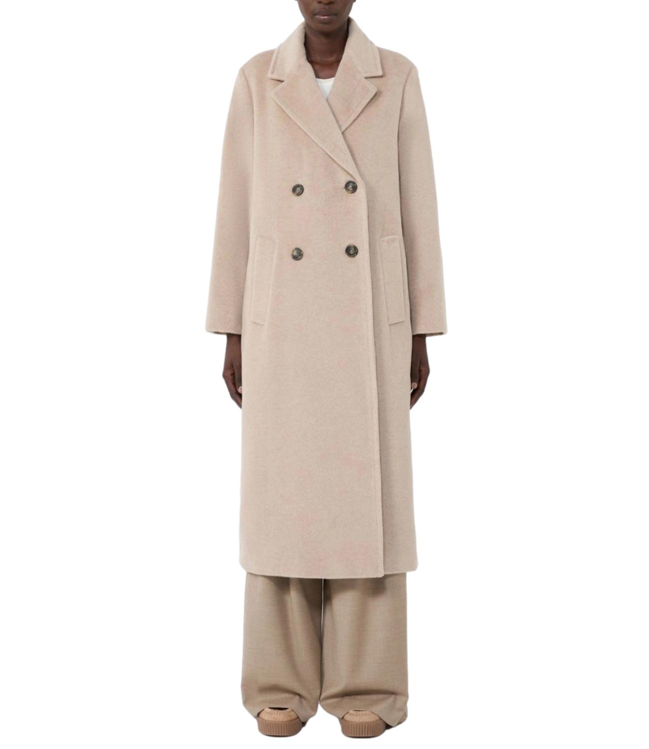 Max Mara Weekend Cappotto Zufolo Tortora Melange Donna