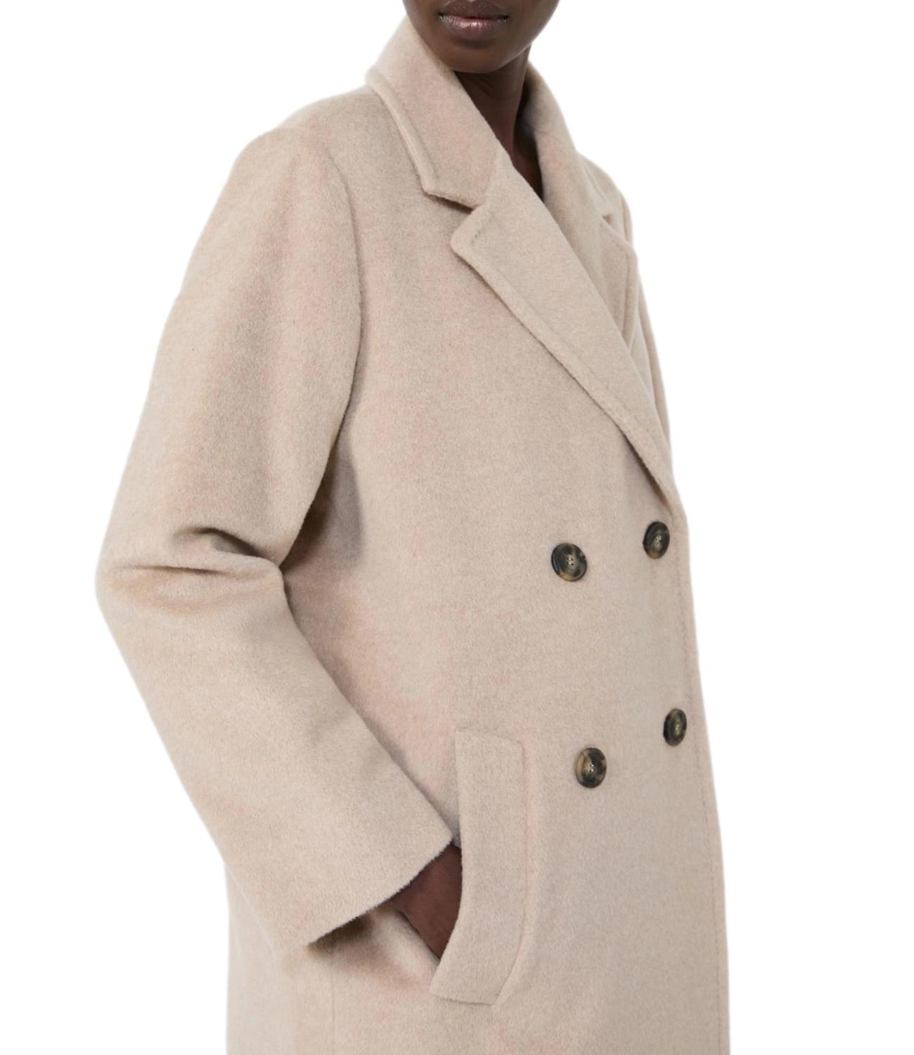 Max Mara Weekend Cappotto Zufolo Tortora Melange Donna
