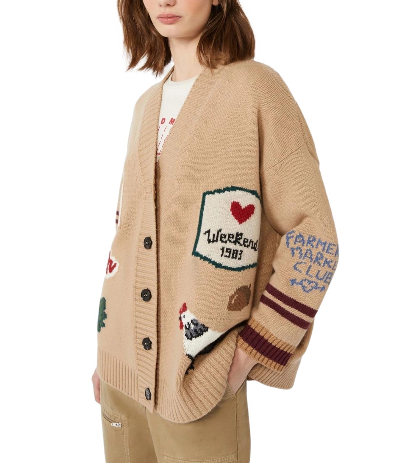 Max Mara Weekend Cardigan Belgio Beige Donna