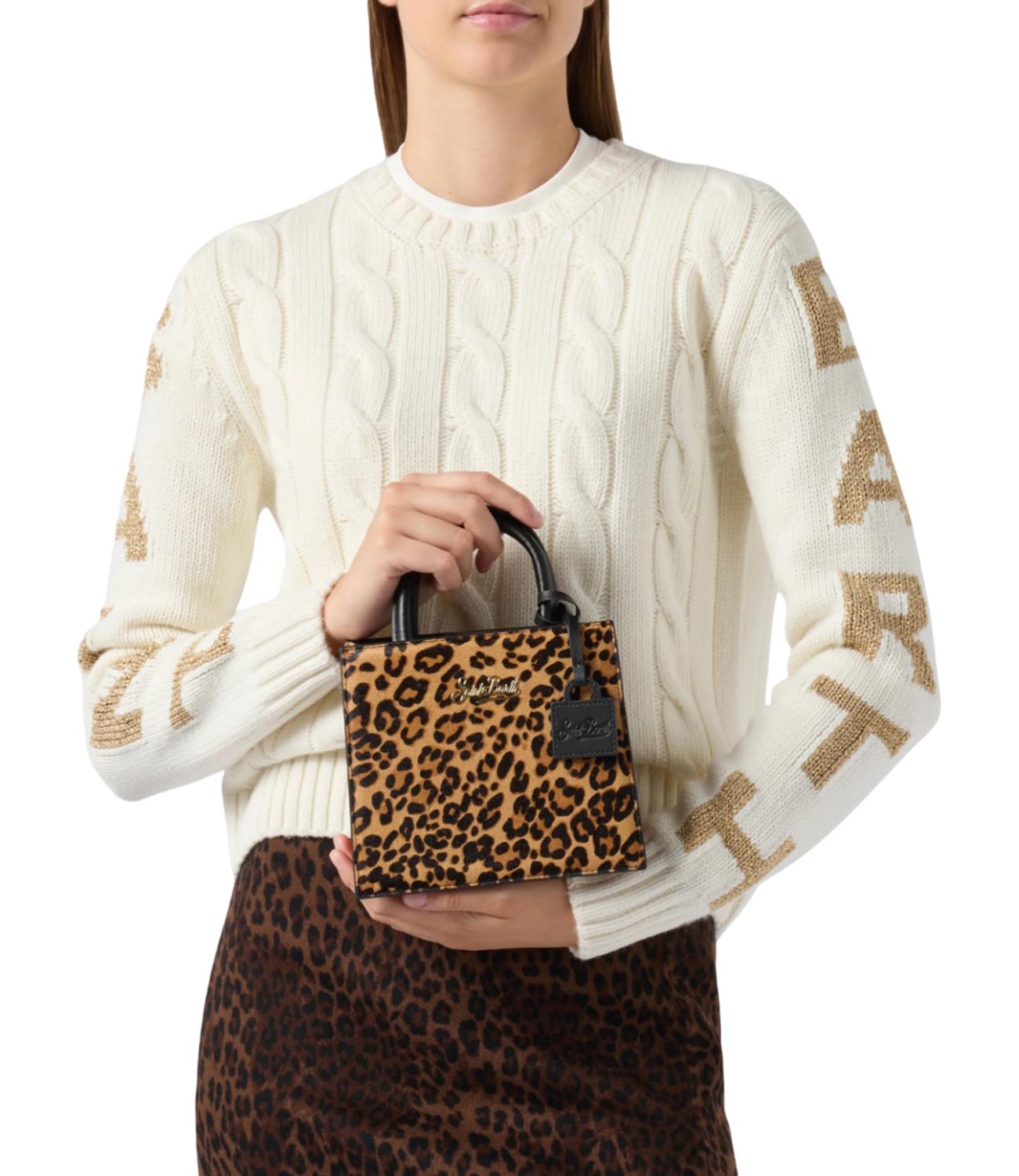 Mc2 Saint Barth Shop Bag Mini Cavallino Animalier Donna