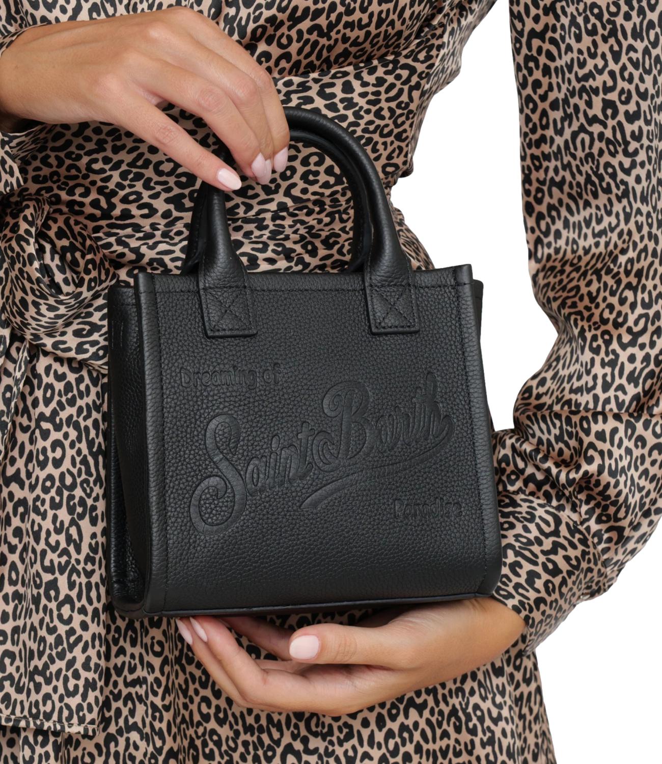 Mc2 Sainth Barth Borsa Vanity Bag Mini Pelle Nera Donna