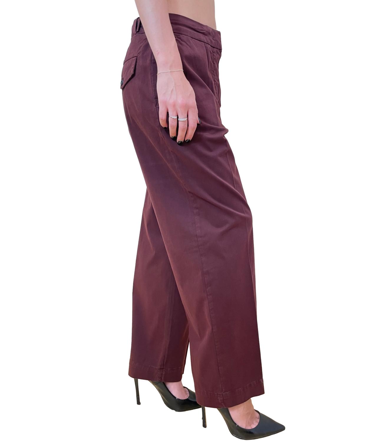 MM Pantalone Tunisi Bordeaux Donna