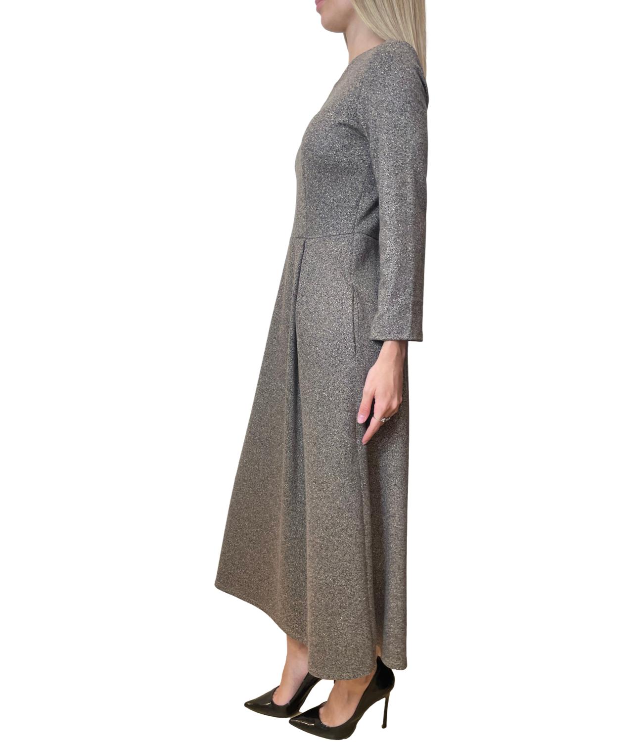 MM Abito Scena Cuoio Jacquard Donna