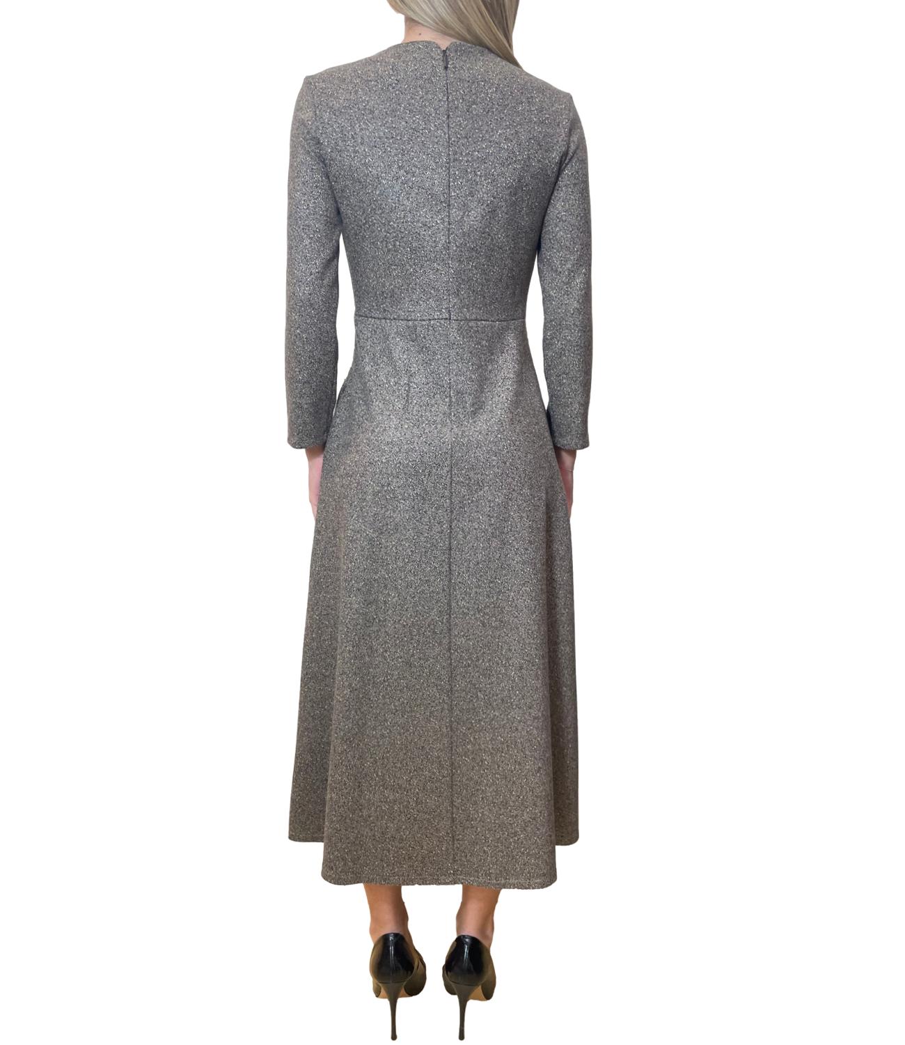 MM Abito Scena Cuoio Jacquard Donna