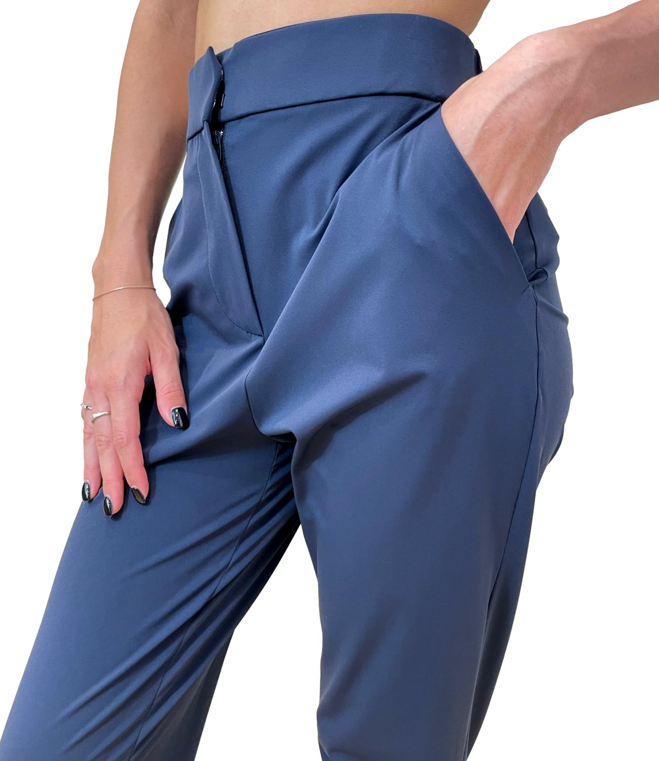 MM Pantalone Quirino Blu Marino Donna