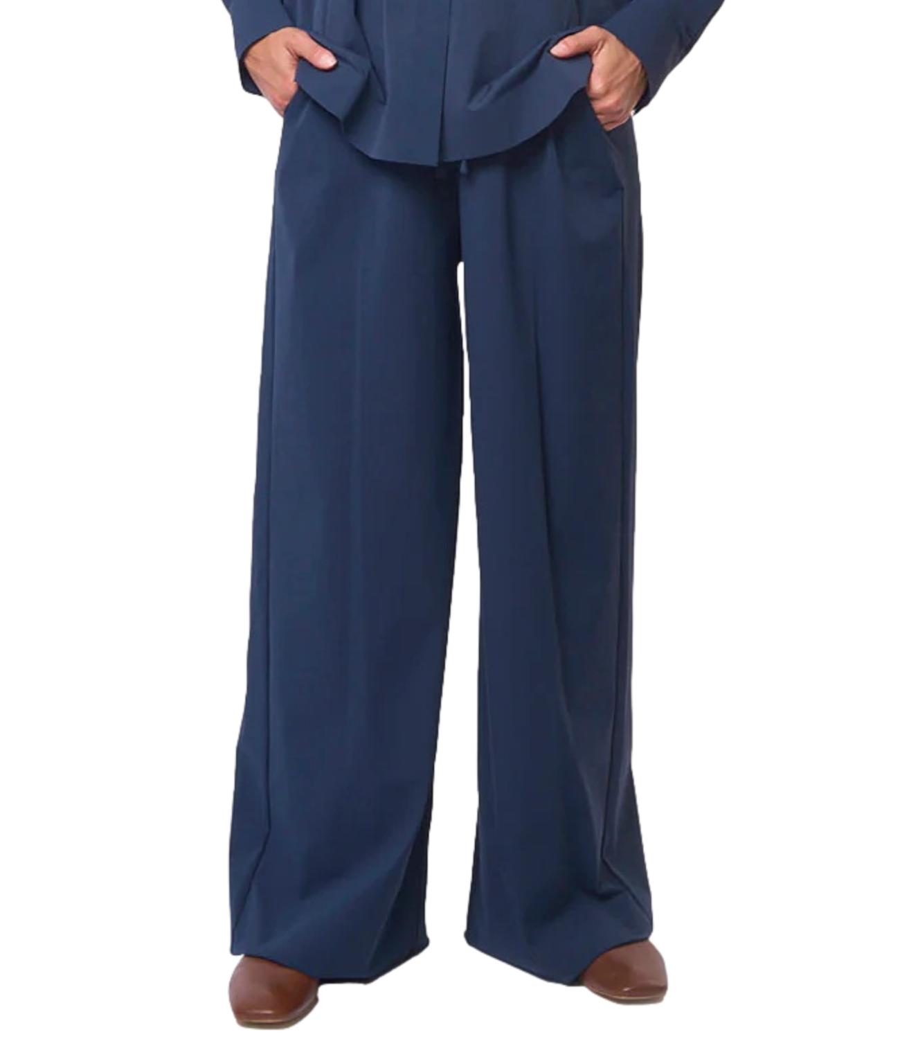 MM Pantaloni Verres Blu Marino Donna