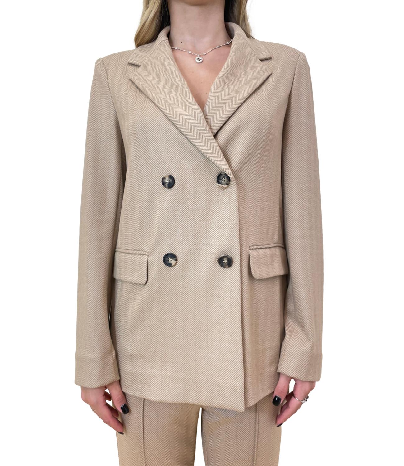 MM Giacca Albania Grigio Perla Melange Donna