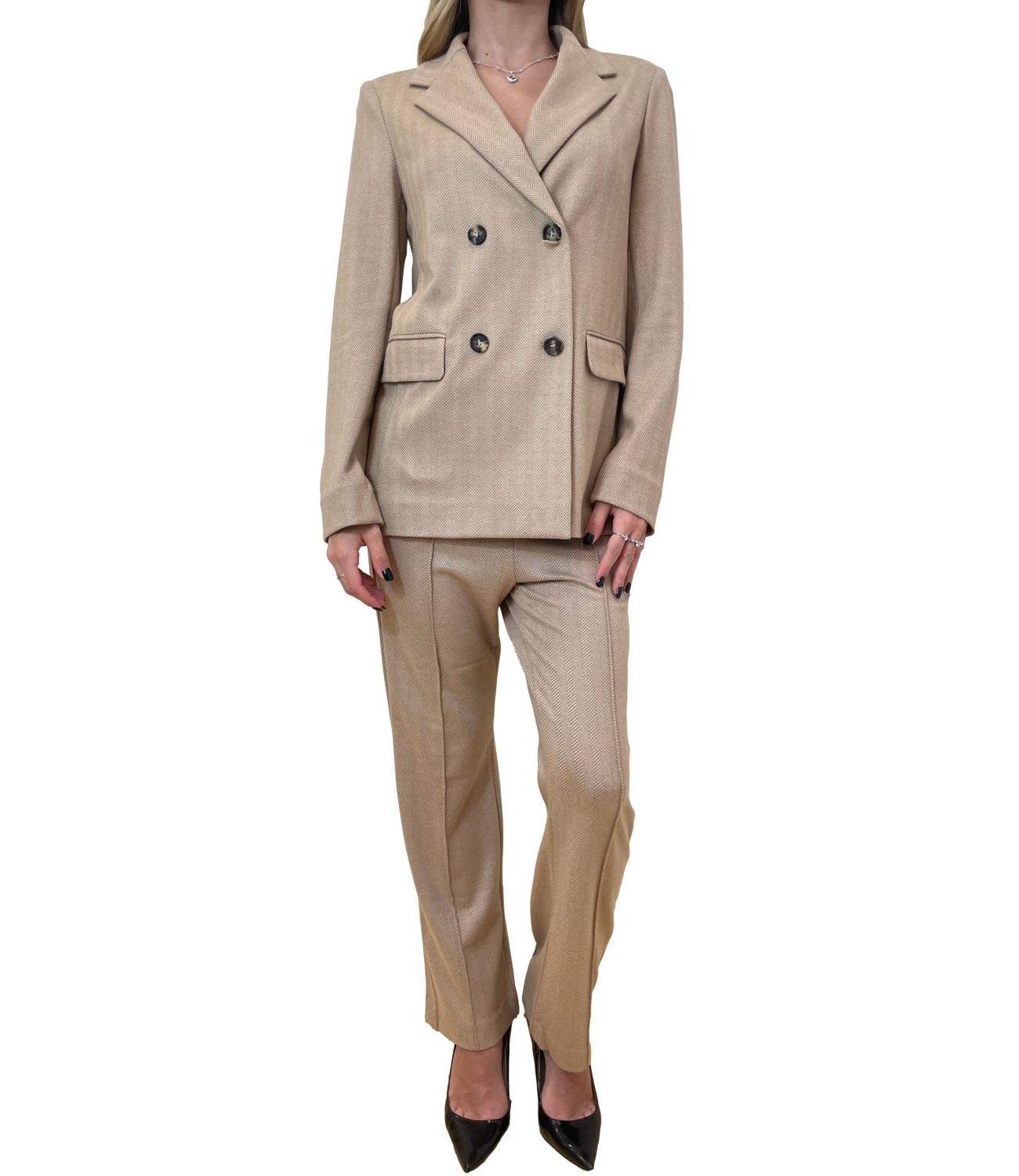 MM Giacca Albania Grigio Perla Melange Donna