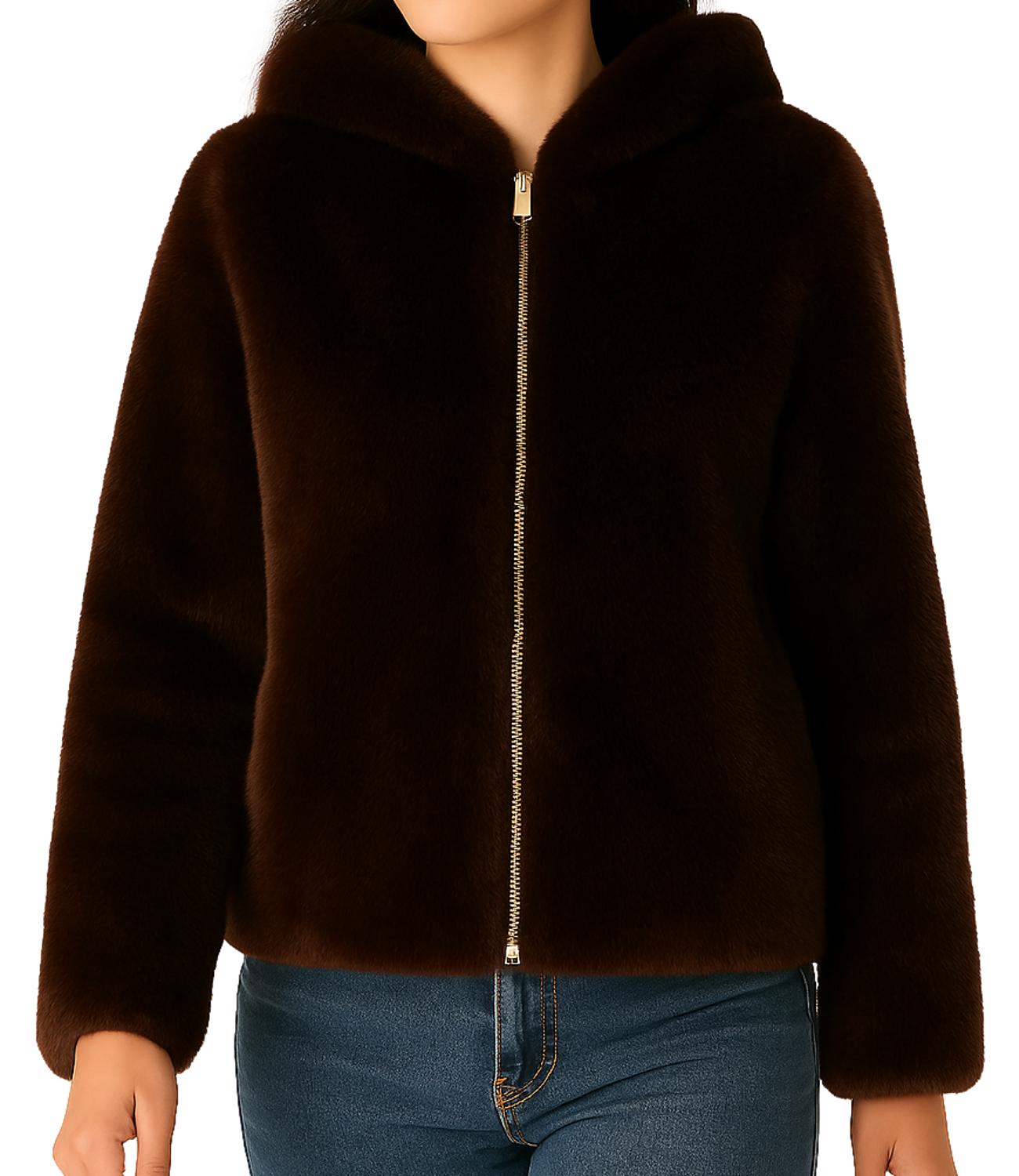 Motel Pelliccia Moro Donna