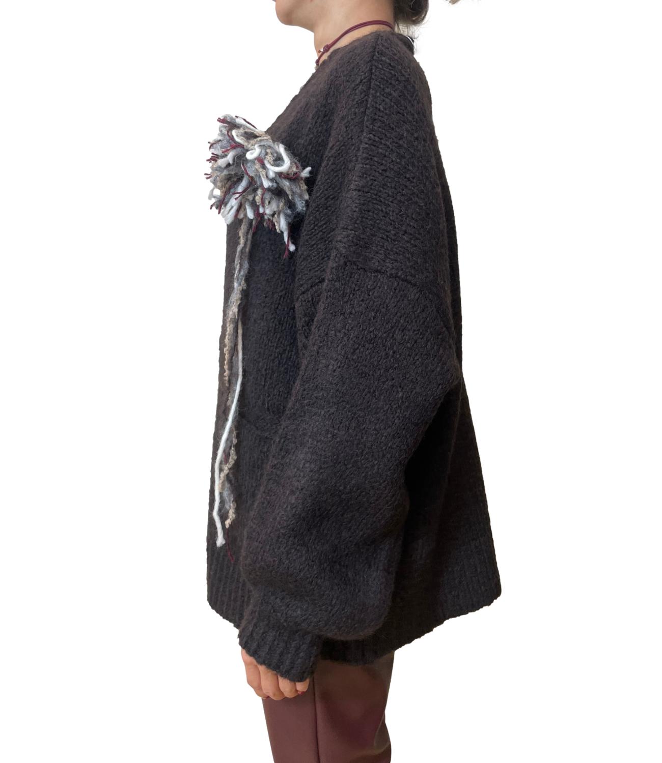 Motel Cardigan Marrone Donna