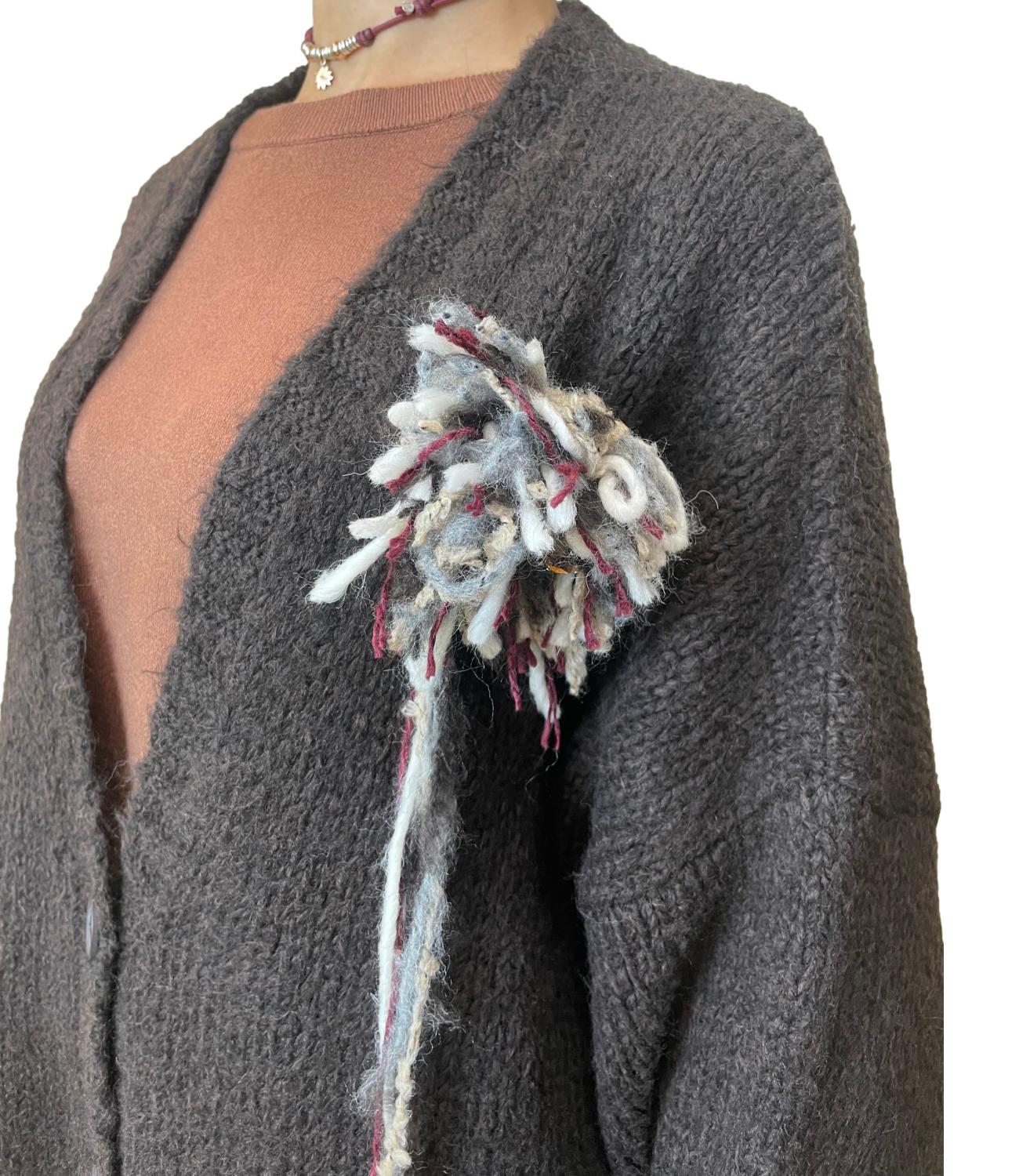 Motel Cardigan Marrone Donna