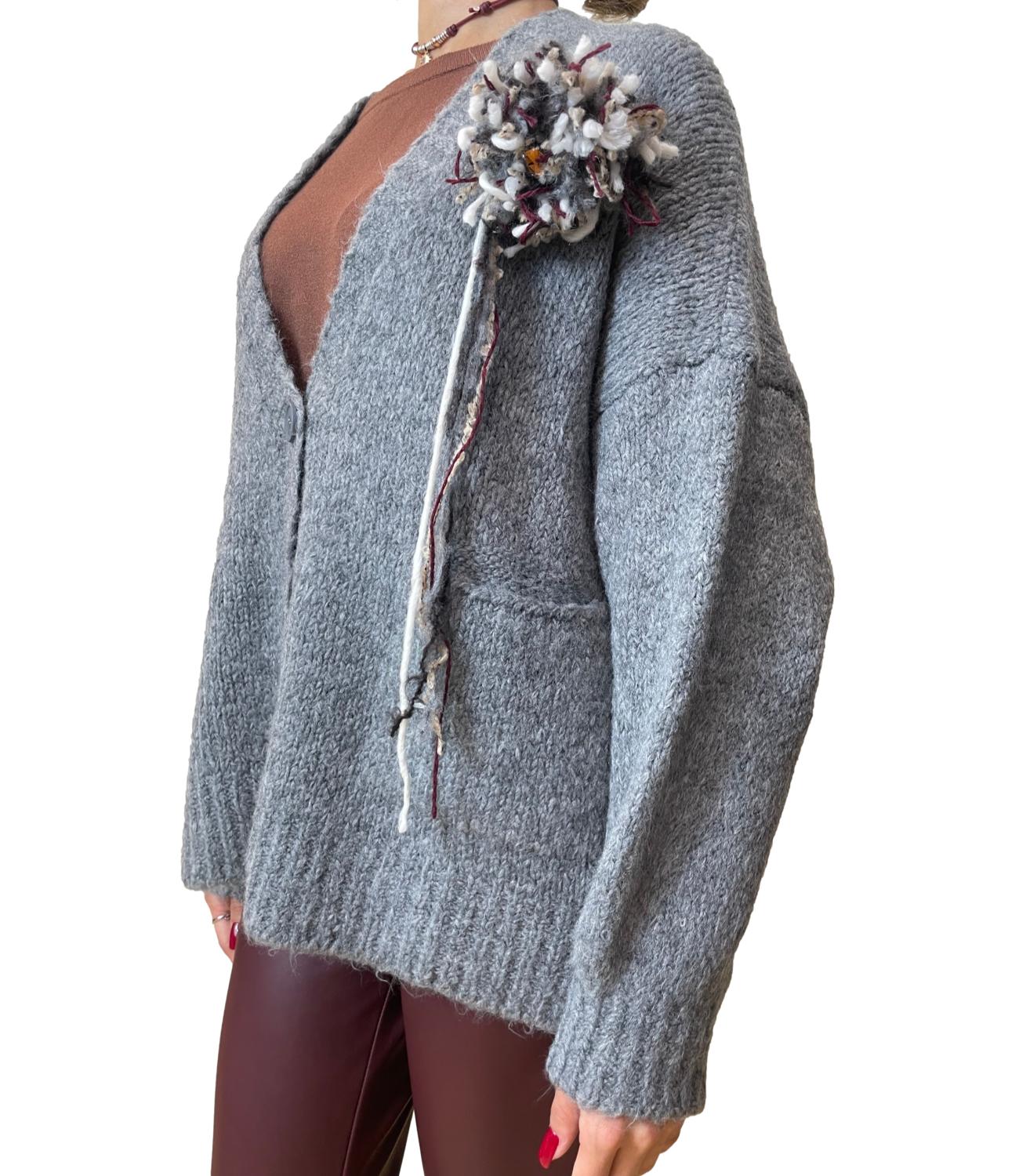 Motel Cardigan Grigio Donna
