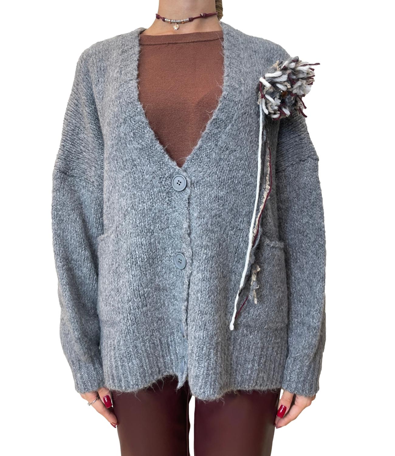 Motel Cardigan Grigio Donna