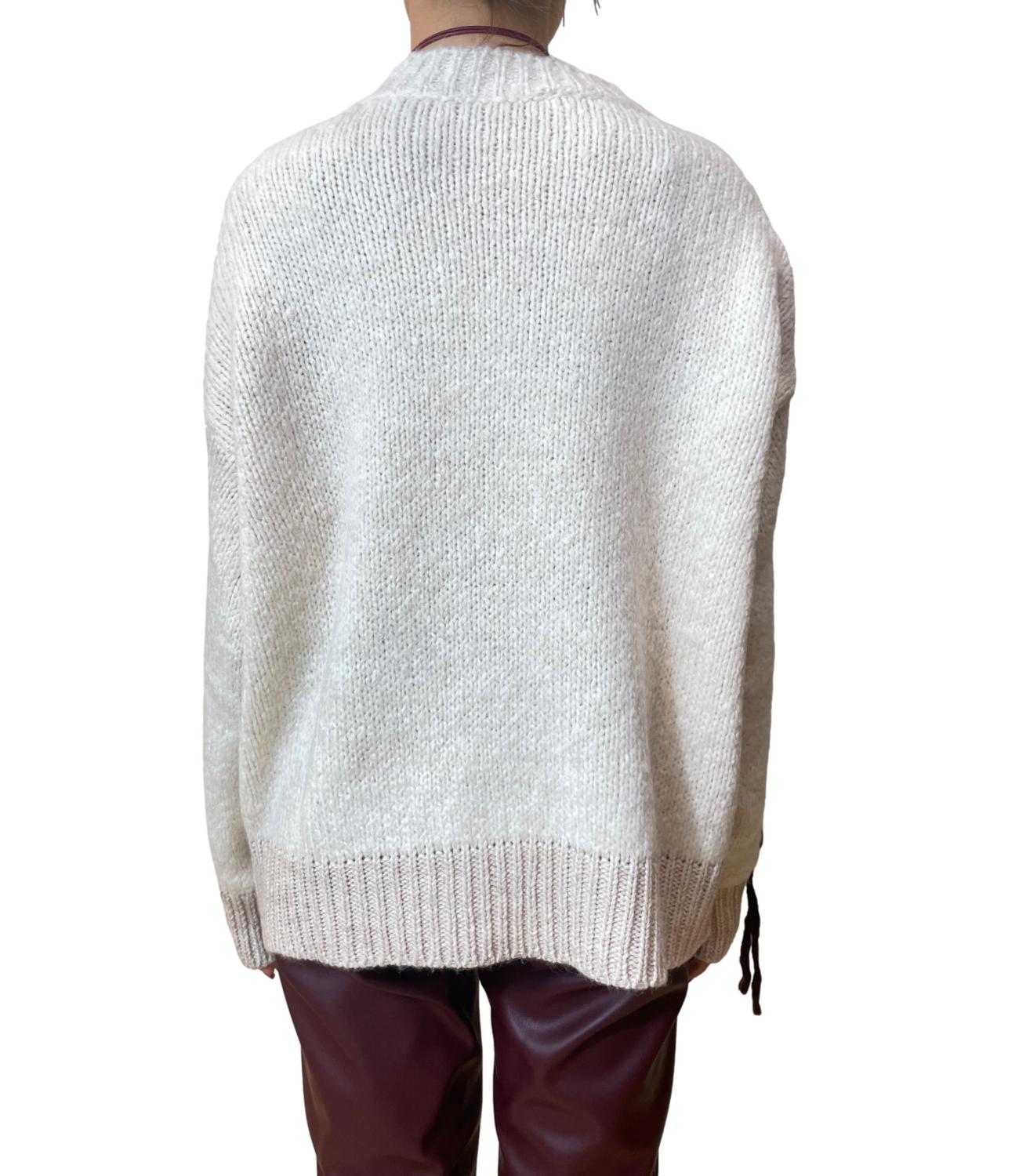 Motel Maglia Rombi Burro Donna