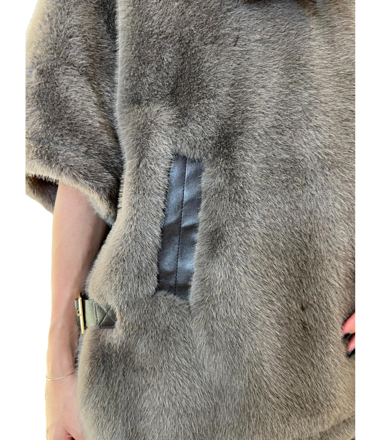 Motel ecopelliccia marrone donna