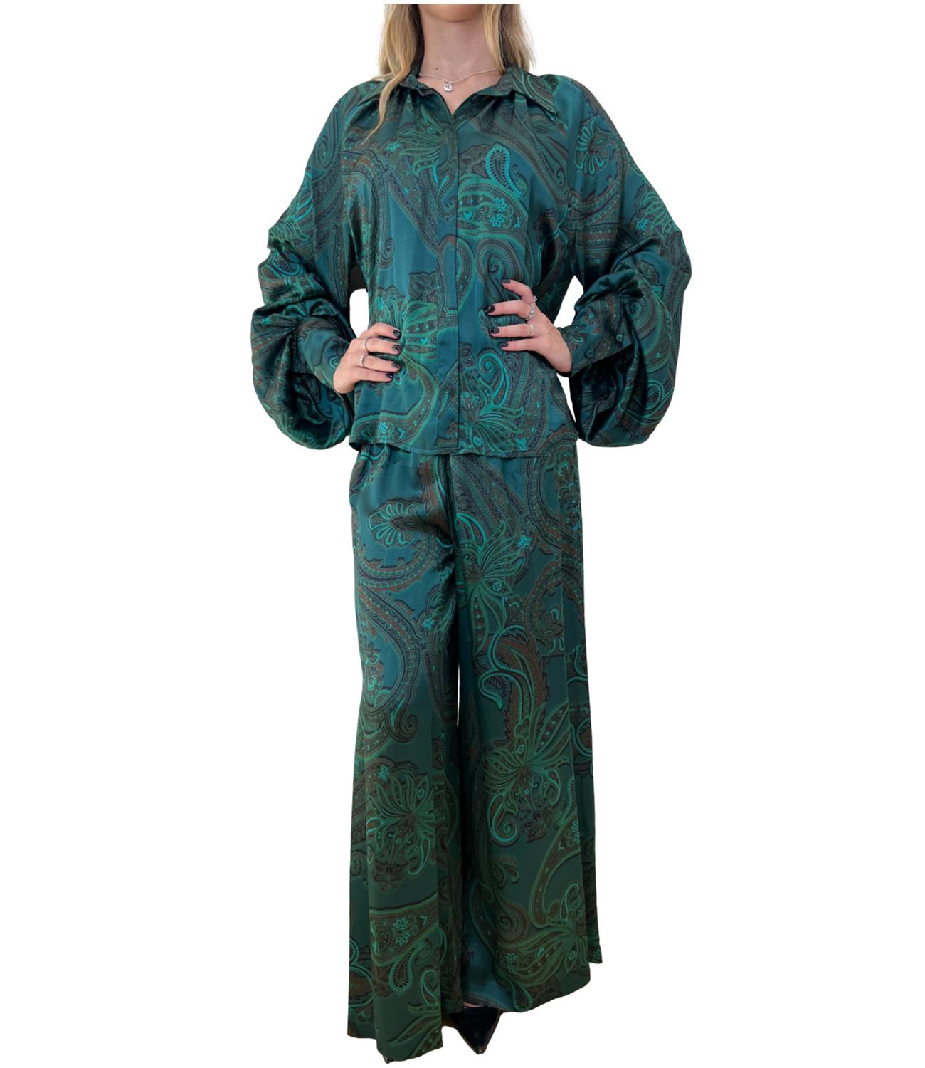 Motel pantalone verde donna
