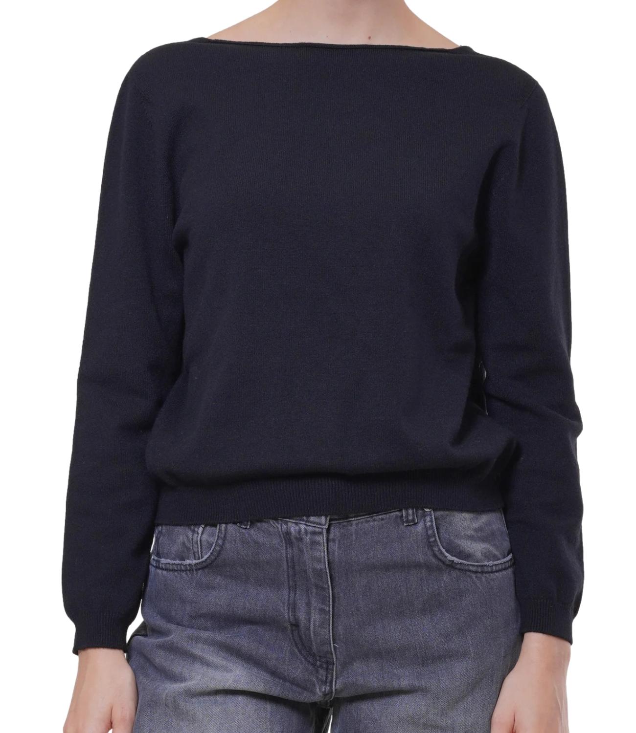 Motel Maglia Pizzo Nero Donna